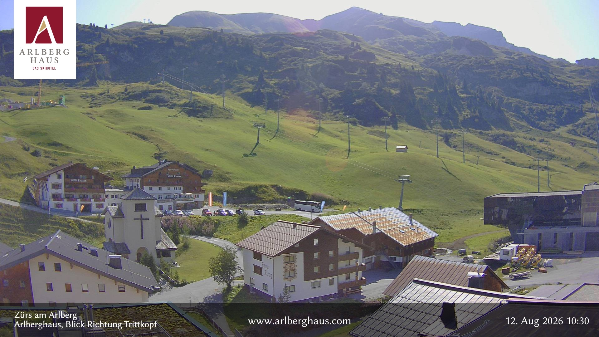 Archiv Foto Webcam Zürs: Hotel Arlberghaus