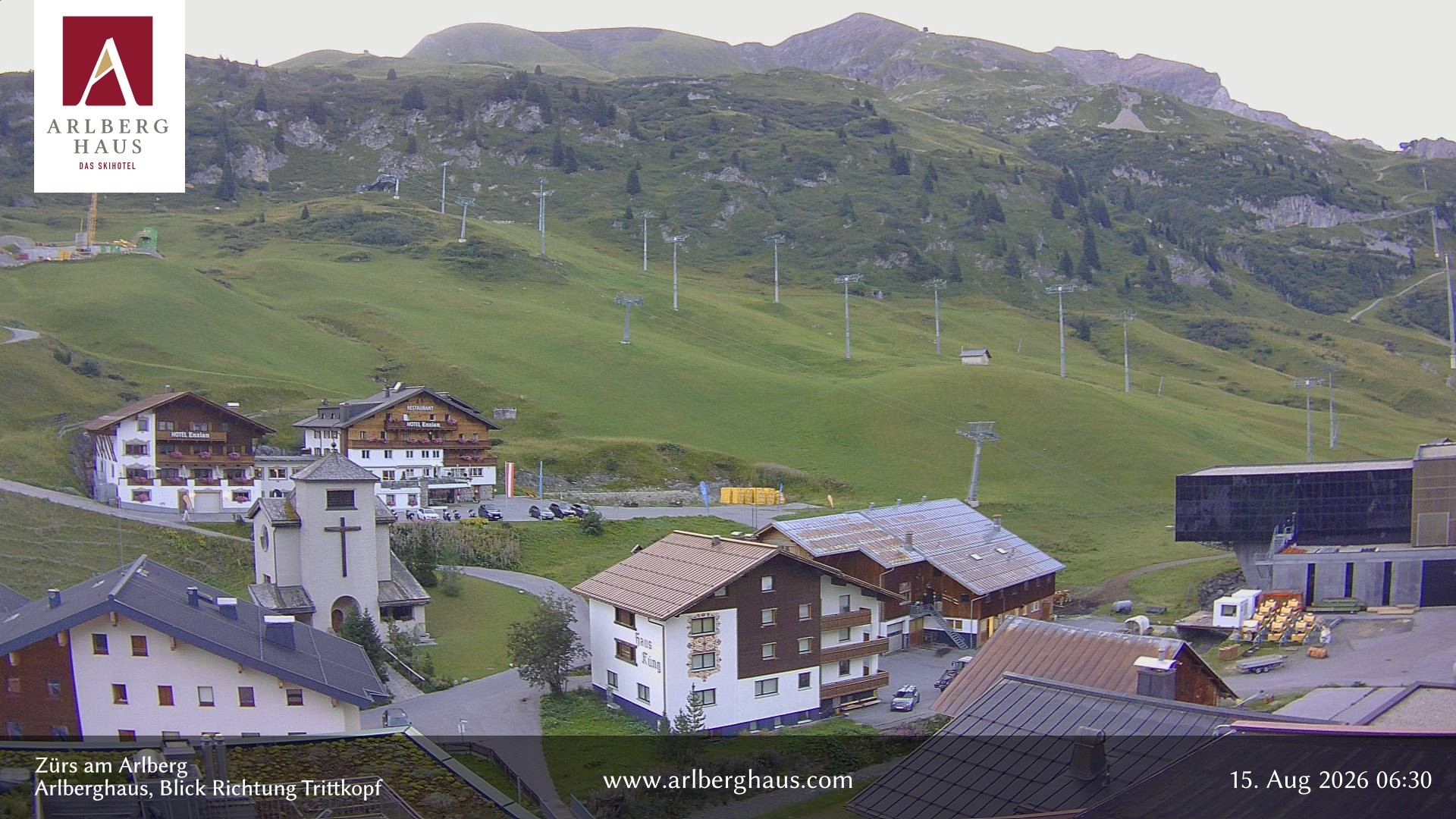 Archiv Foto Webcam Zürs: Hotel Arlberghaus