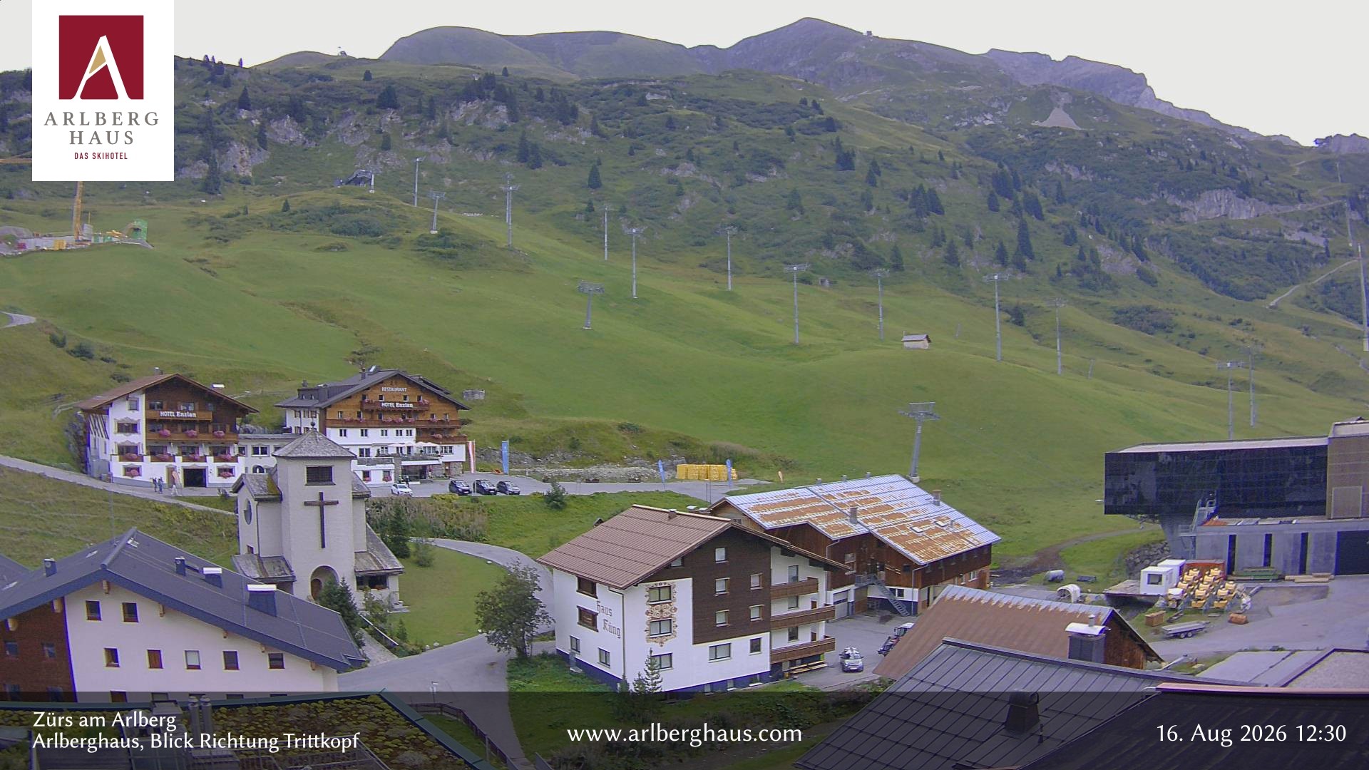 Archived image Webcam Arlberghaus at Zuers