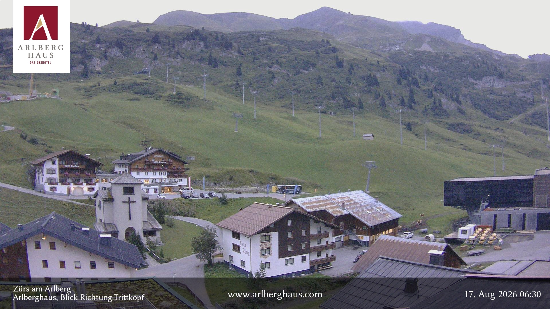 Archiv Foto Webcam Zürs: Hotel Arlberghaus