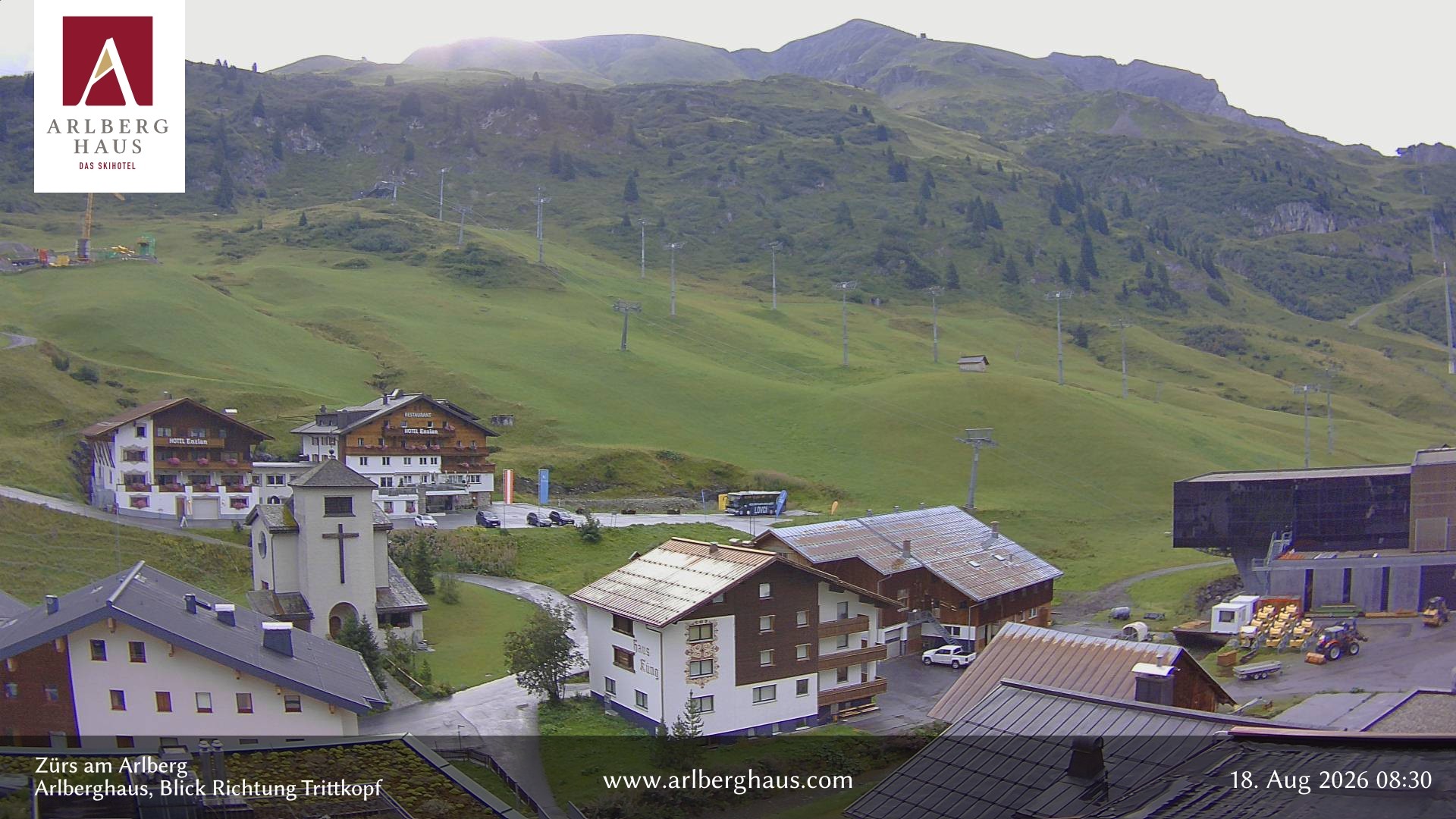 Archiv Foto Webcam Zürs: Hotel Arlberghaus