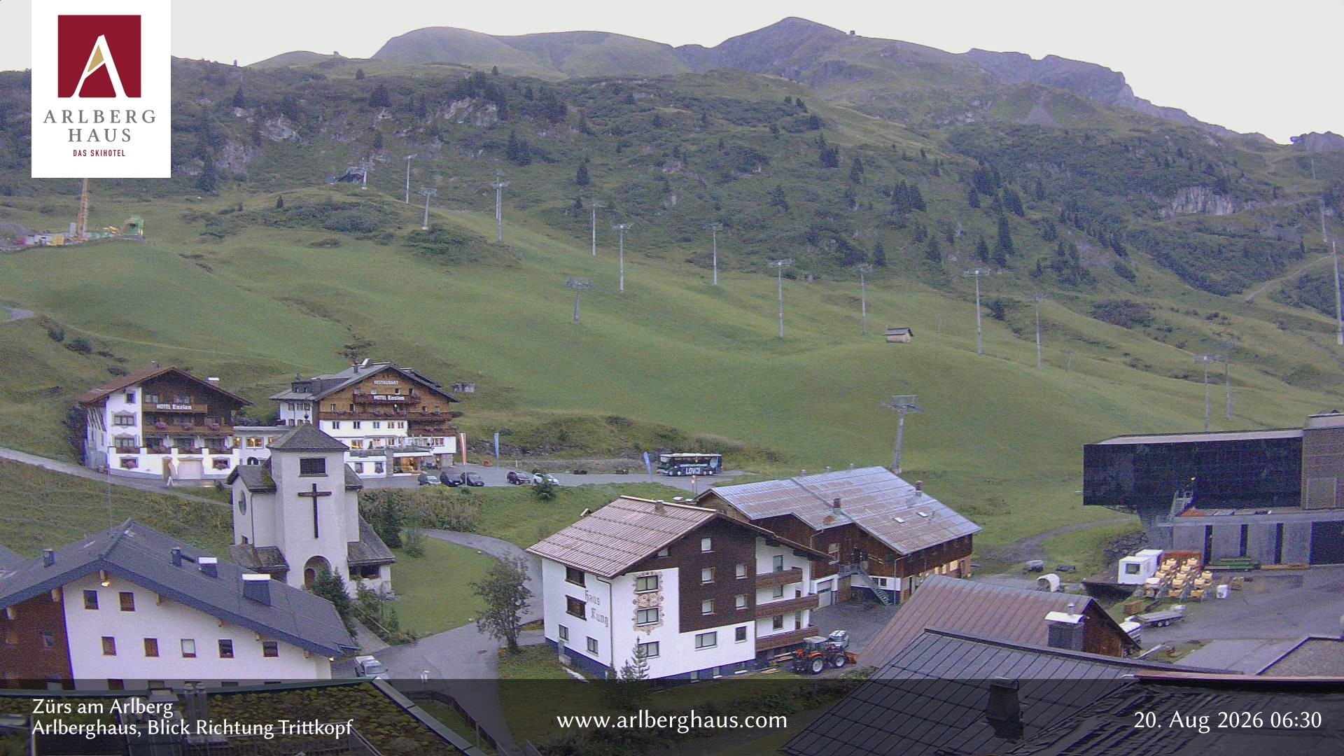 Archiv Foto Webcam Zürs: Hotel Arlberghaus