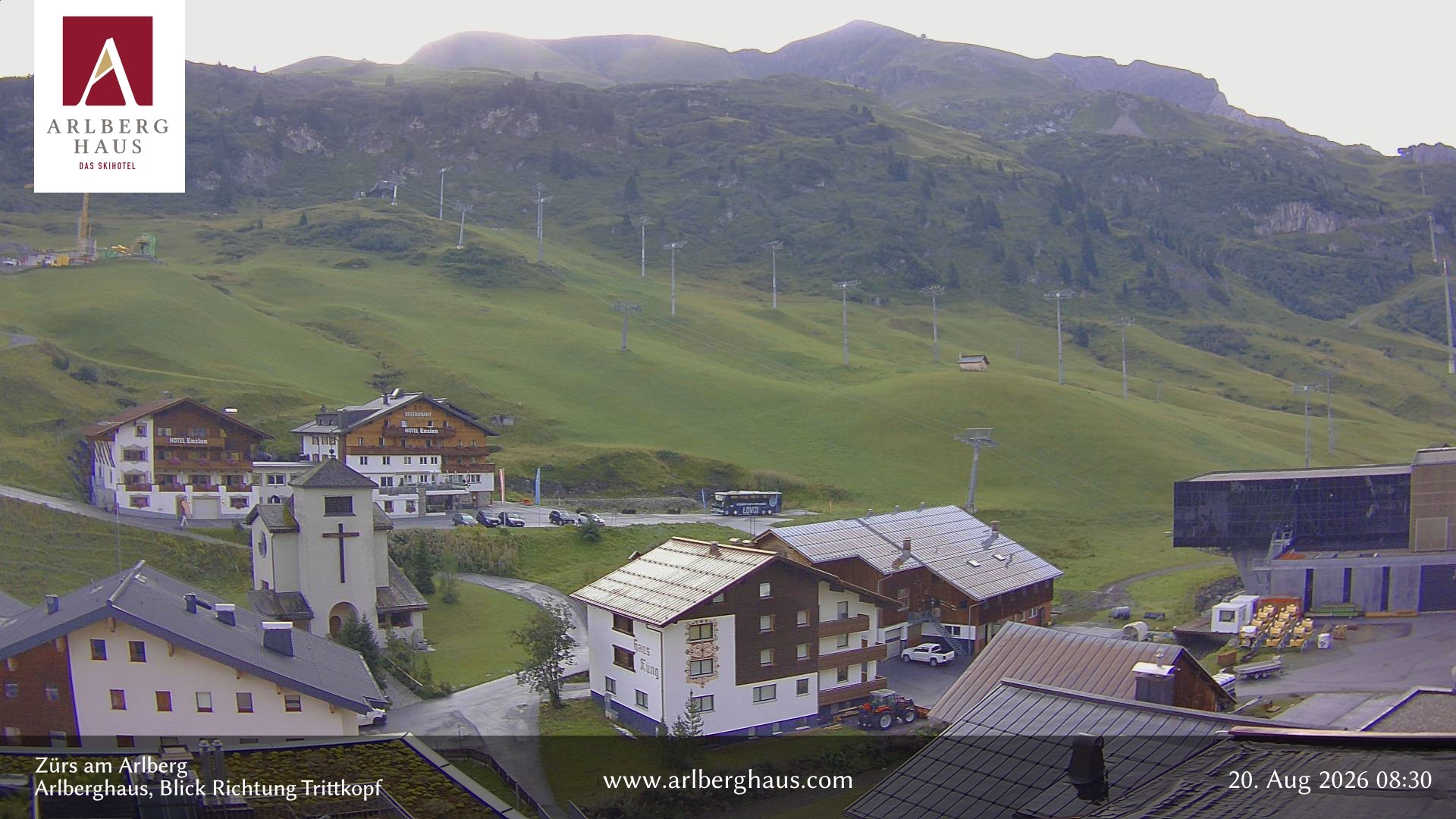 Archiv Foto Webcam Zürs: Hotel Arlberghaus
