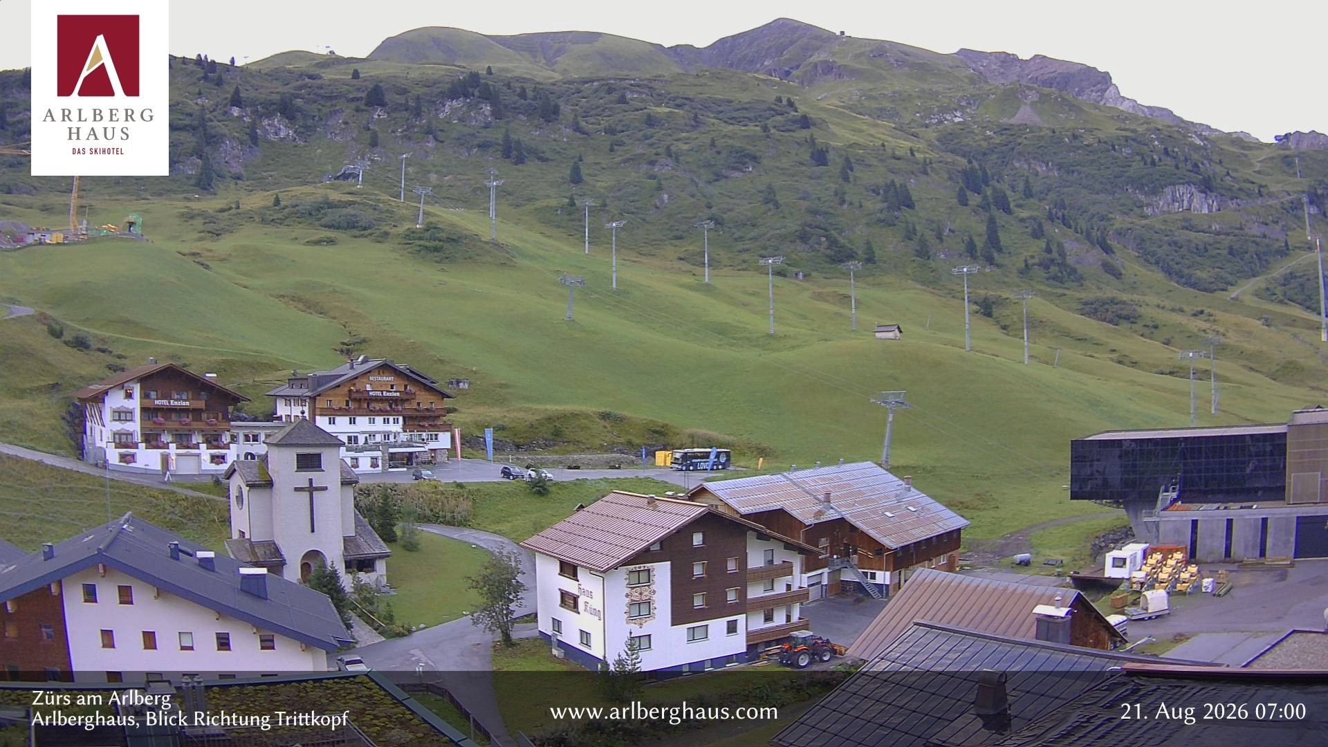 Archiv Foto Webcam Zürs: Hotel Arlberghaus