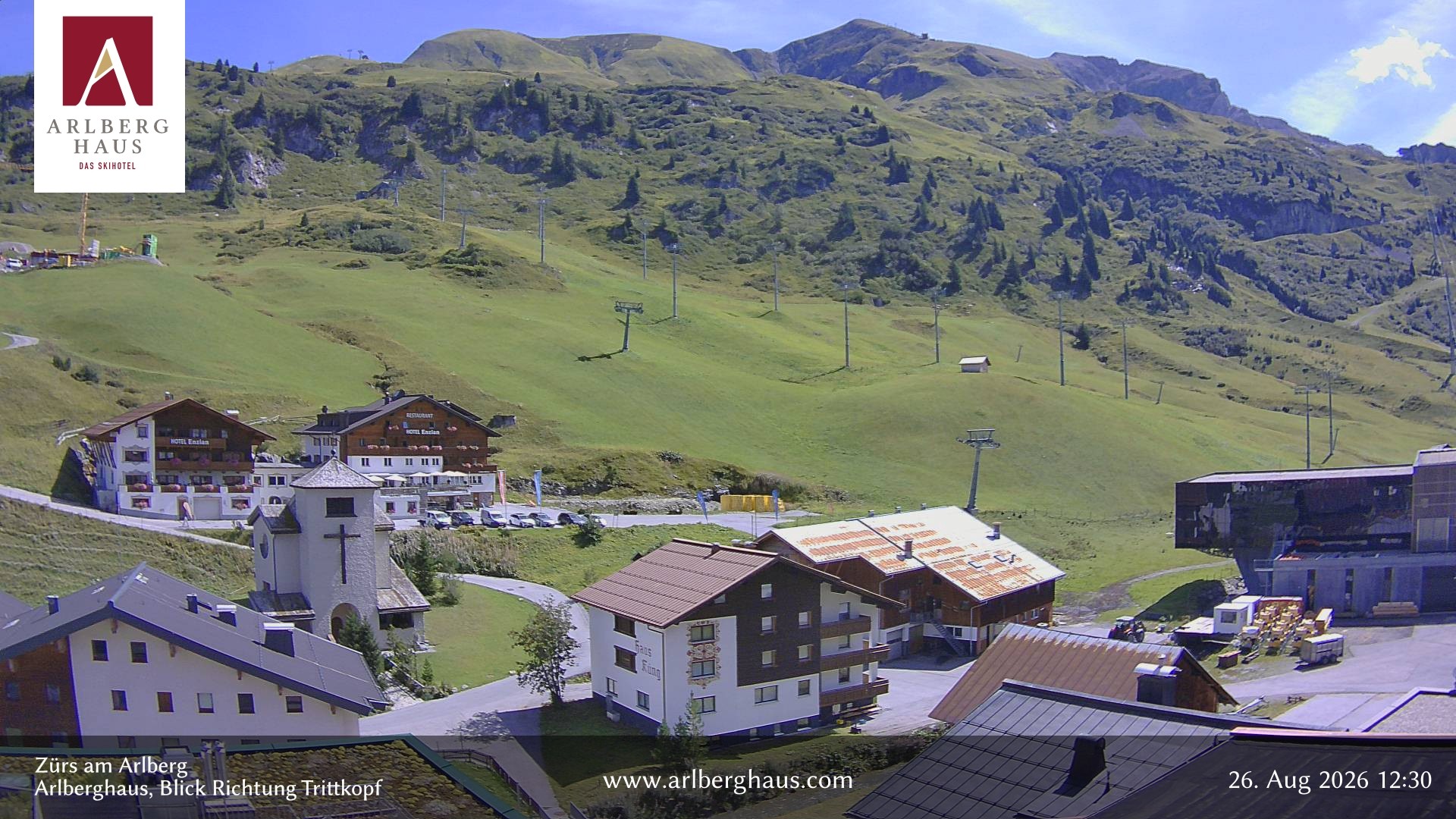 Archiv Foto Webcam Zürs: Hotel Arlberghaus