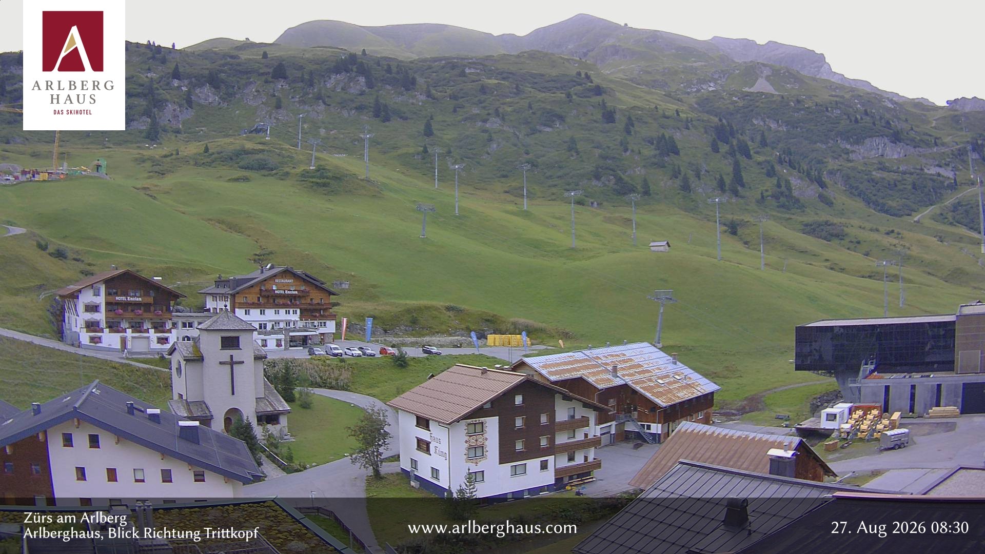 Archiv Foto Webcam Zürs: Hotel Arlberghaus