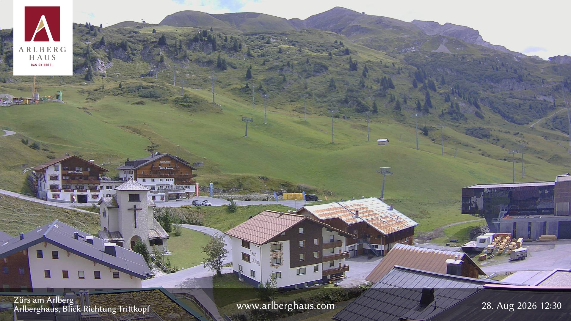 Archived image Webcam Arlberghaus at Zuers