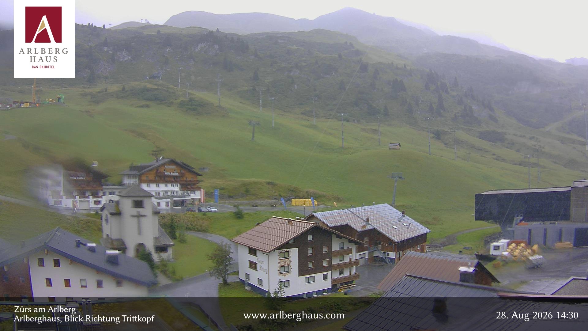 Archived image Webcam Arlberghaus at Zuers