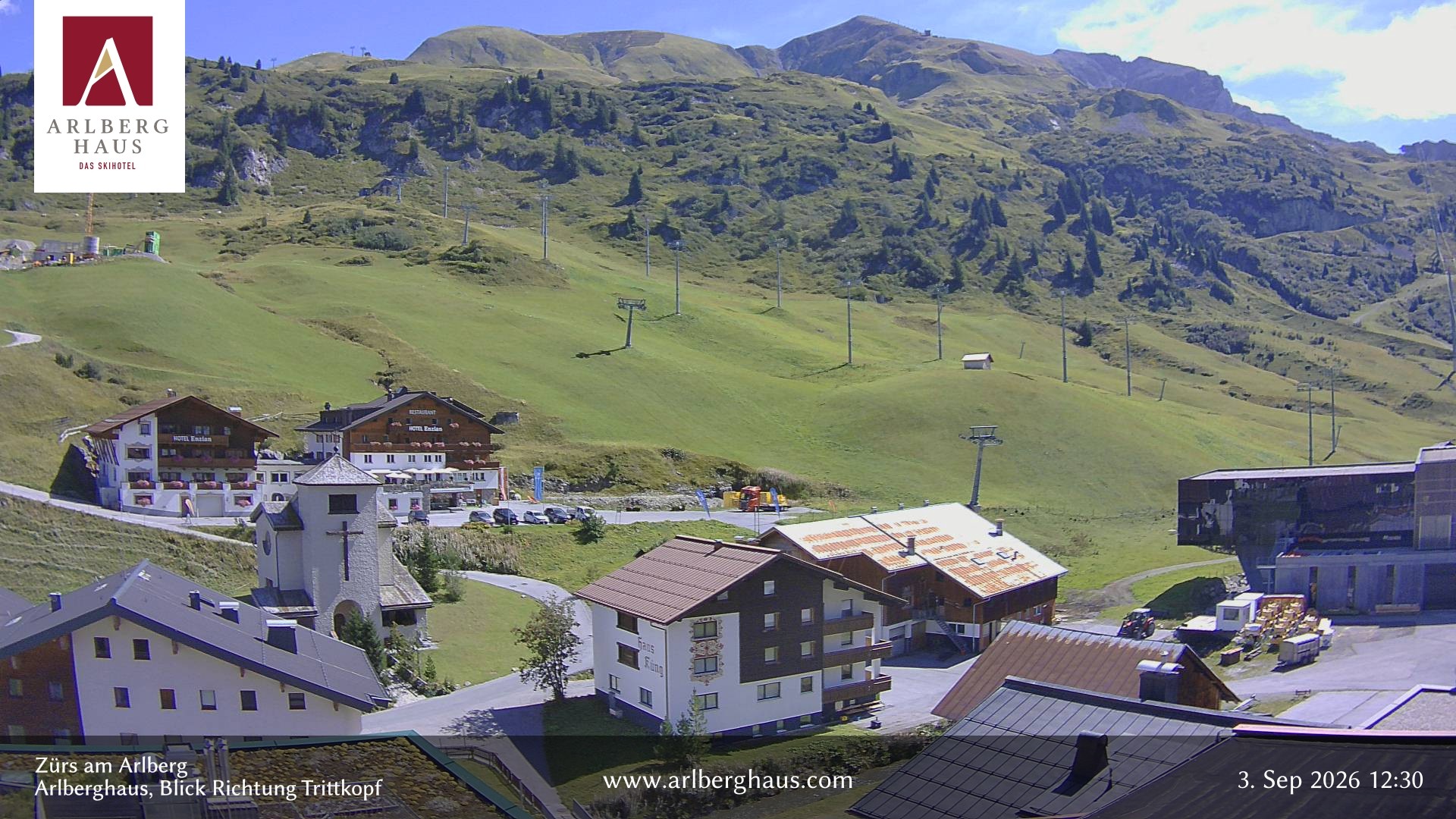 Archiv Foto Webcam Zürs: Hotel Arlberghaus