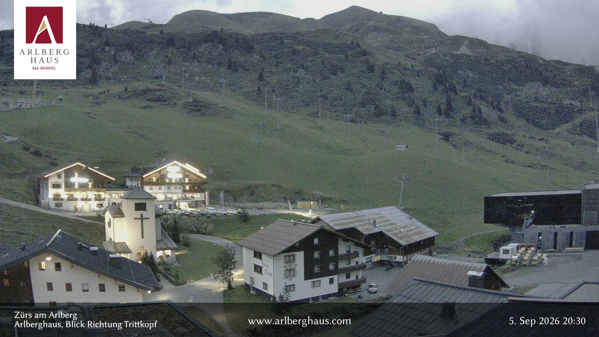 Archiv Foto Webcam Zürs: Hotel Arlberghaus