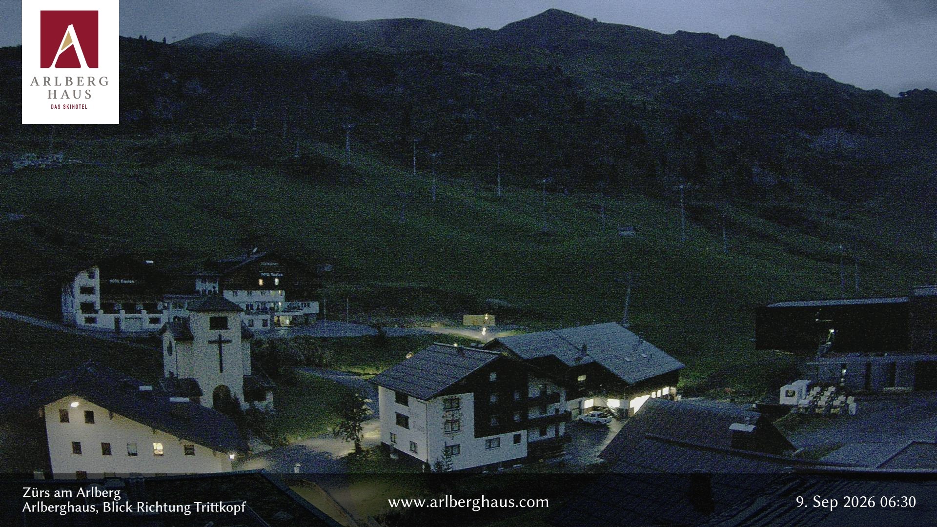 Archiv Foto Webcam Zürs: Hotel Arlberghaus