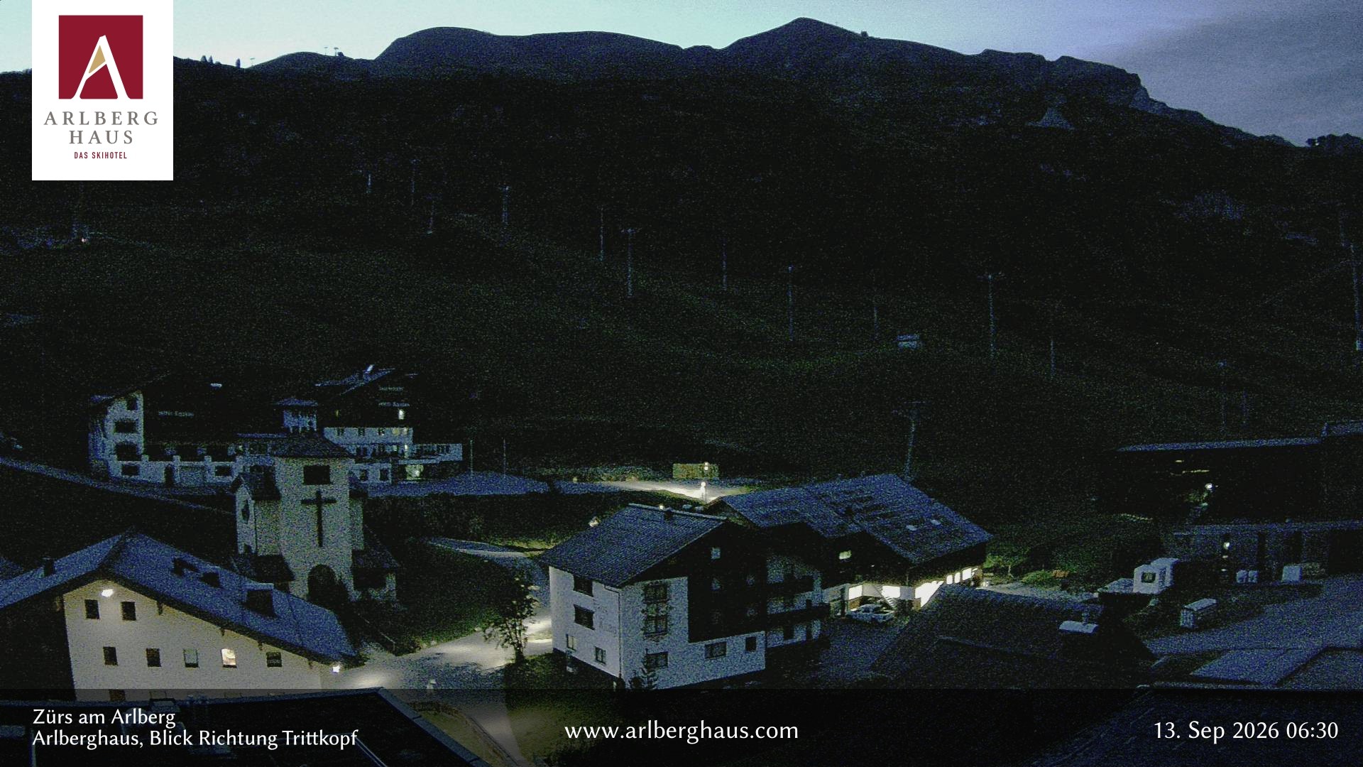 Archived image Webcam Arlberghaus at Zuers