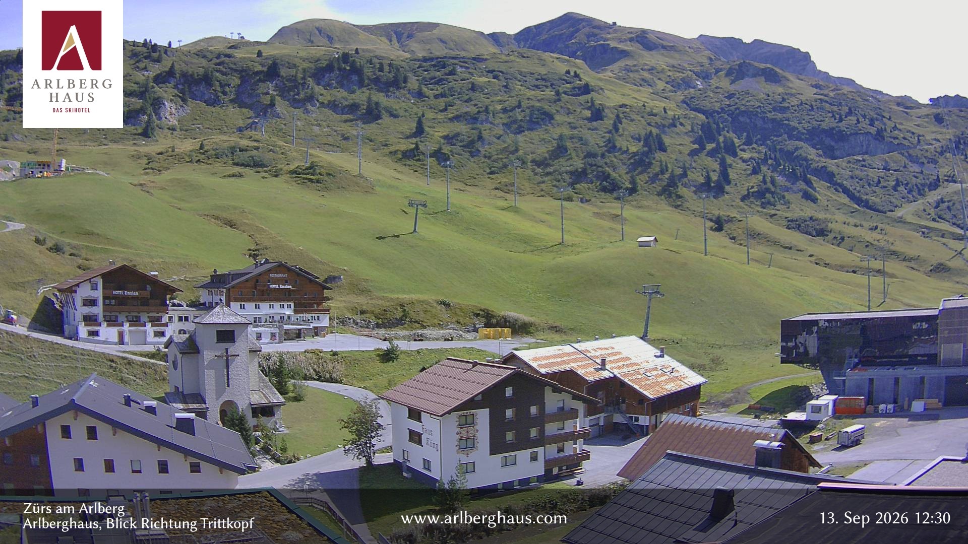 Archived image Webcam Arlberghaus at Zuers