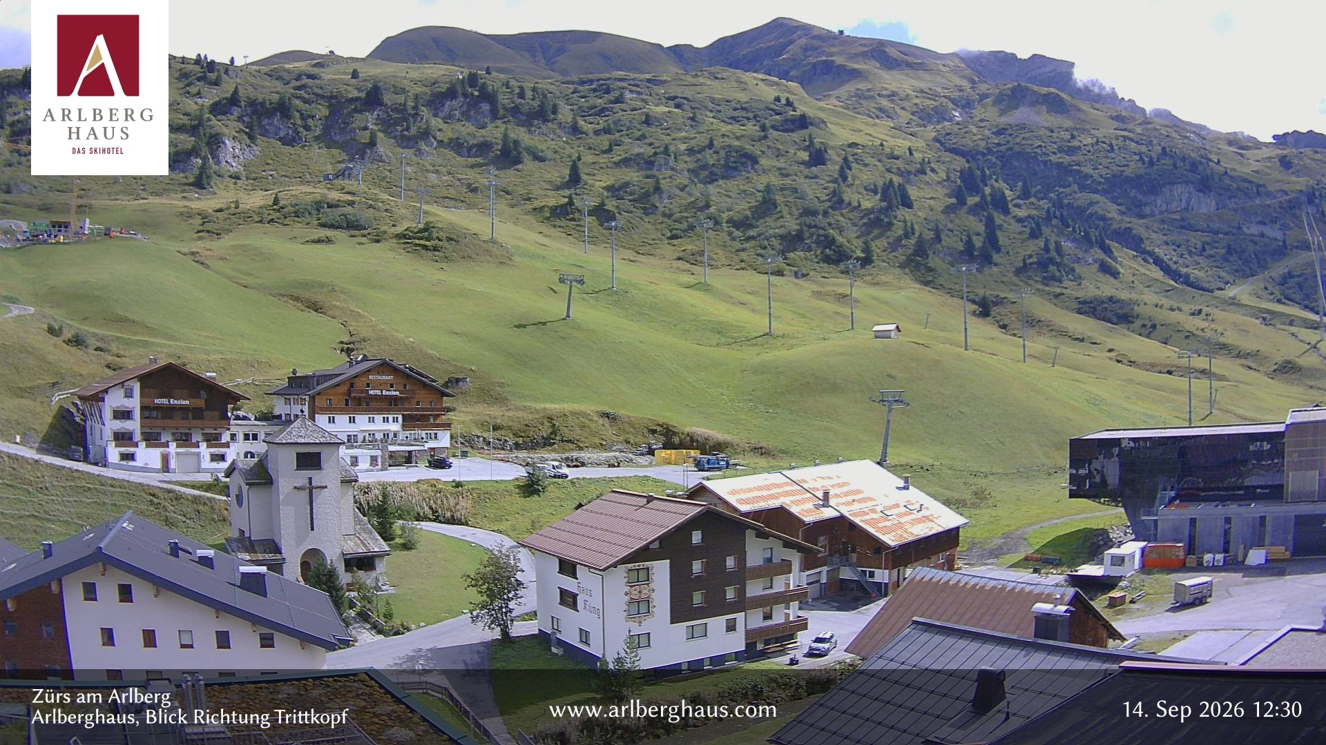 Archiv Foto Webcam Zürs: Hotel Arlberghaus