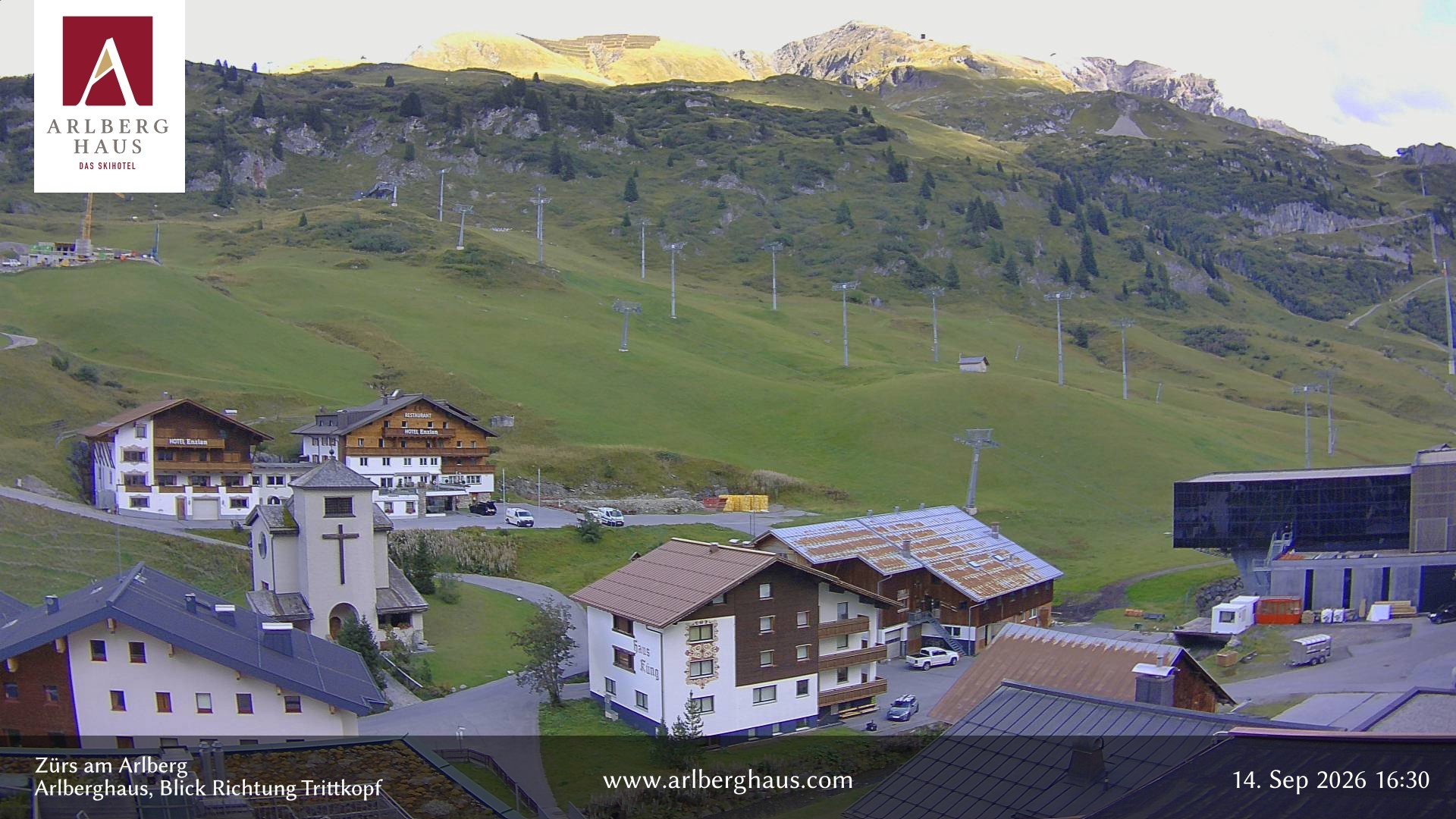 Archiv Foto Webcam Zürs: Hotel Arlberghaus