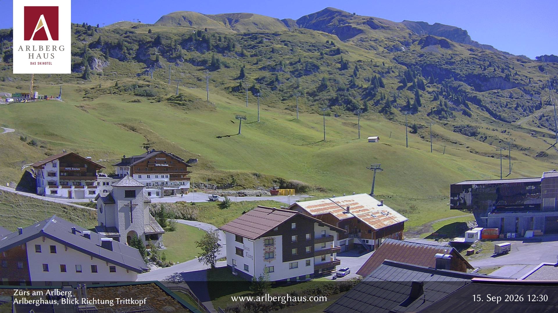 Archived image Webcam Arlberghaus at Zuers
