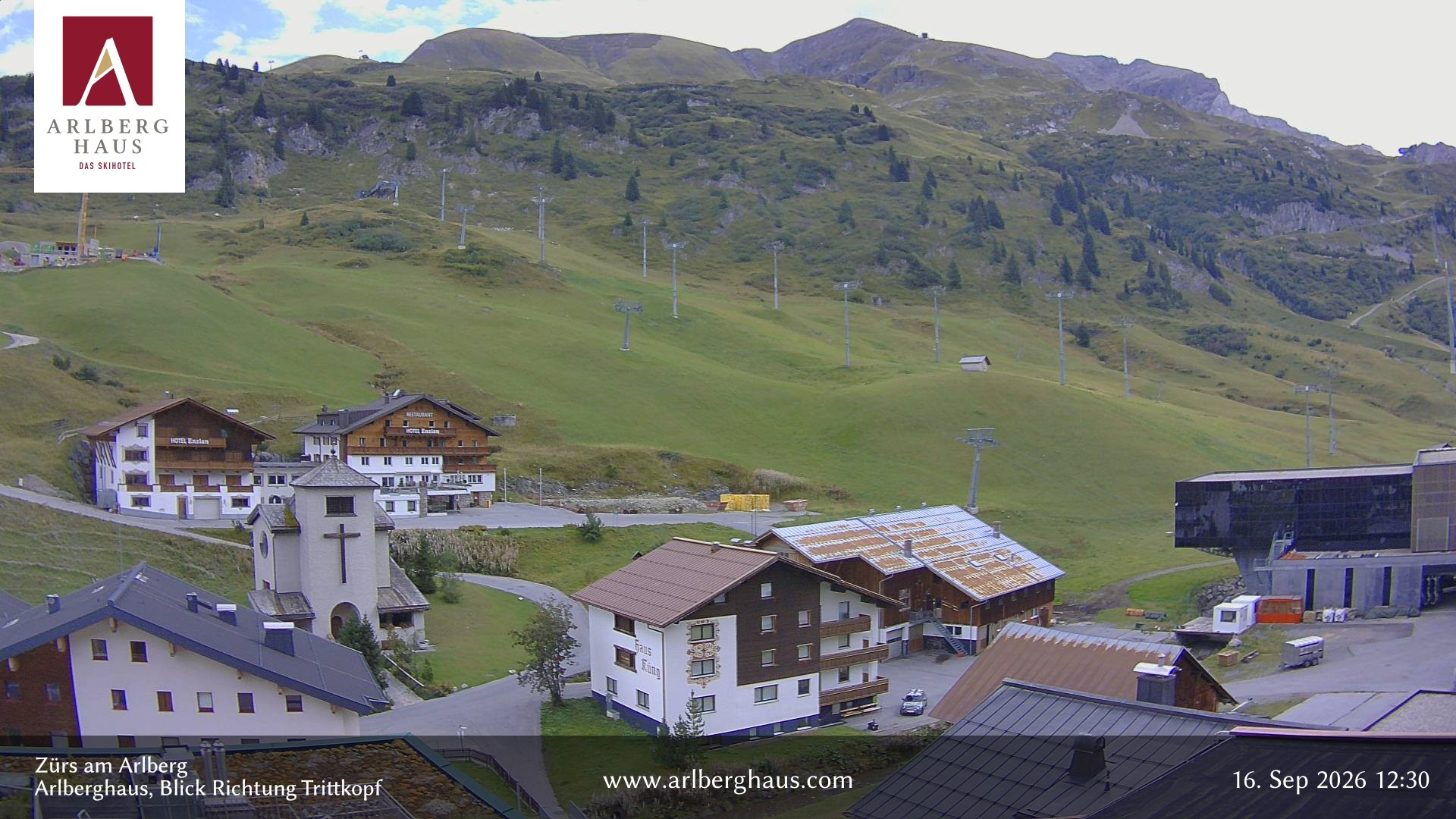 Archived image Webcam Arlberghaus at Zuers