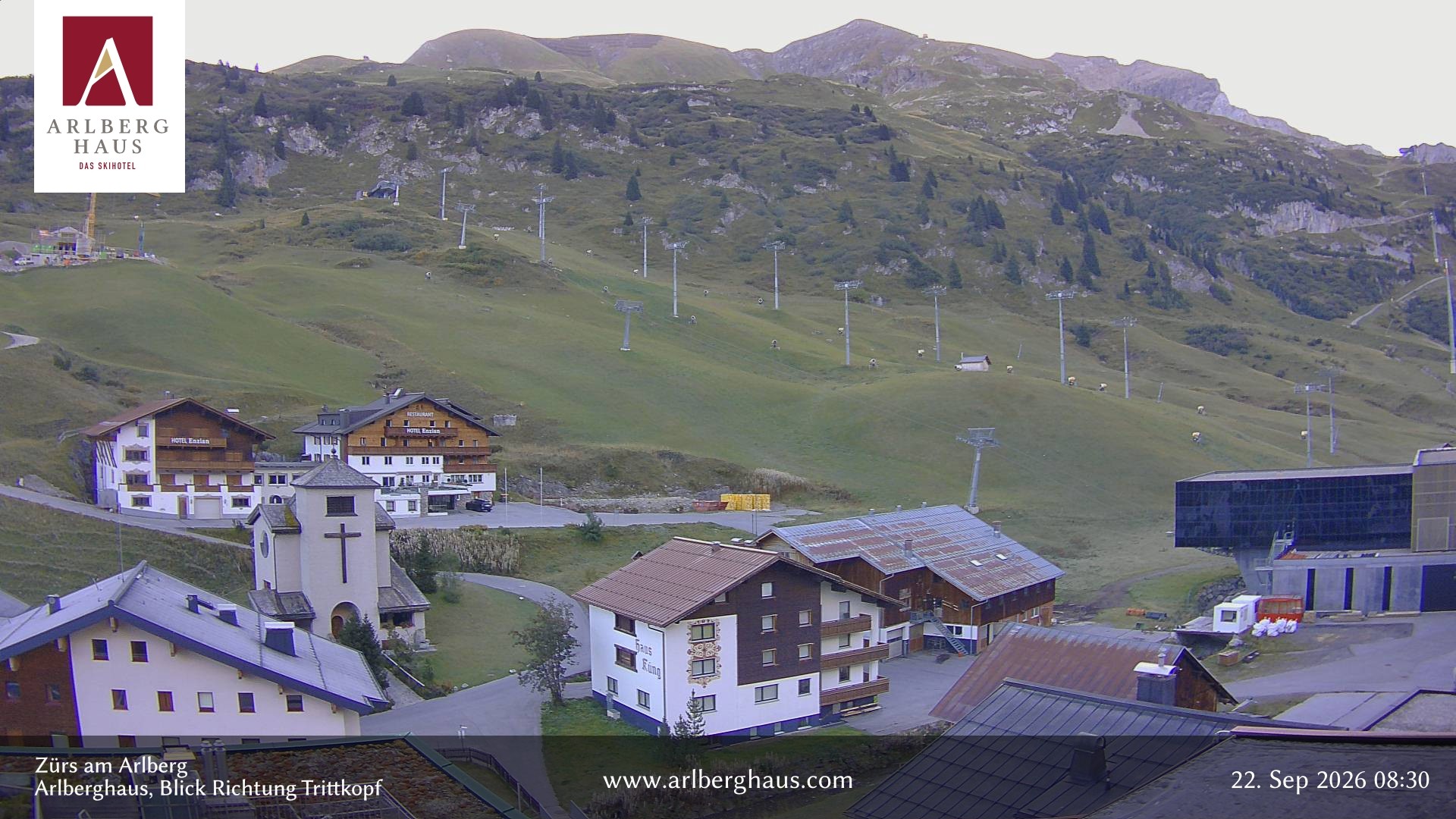 Archived image Webcam Arlberghaus at Zuers