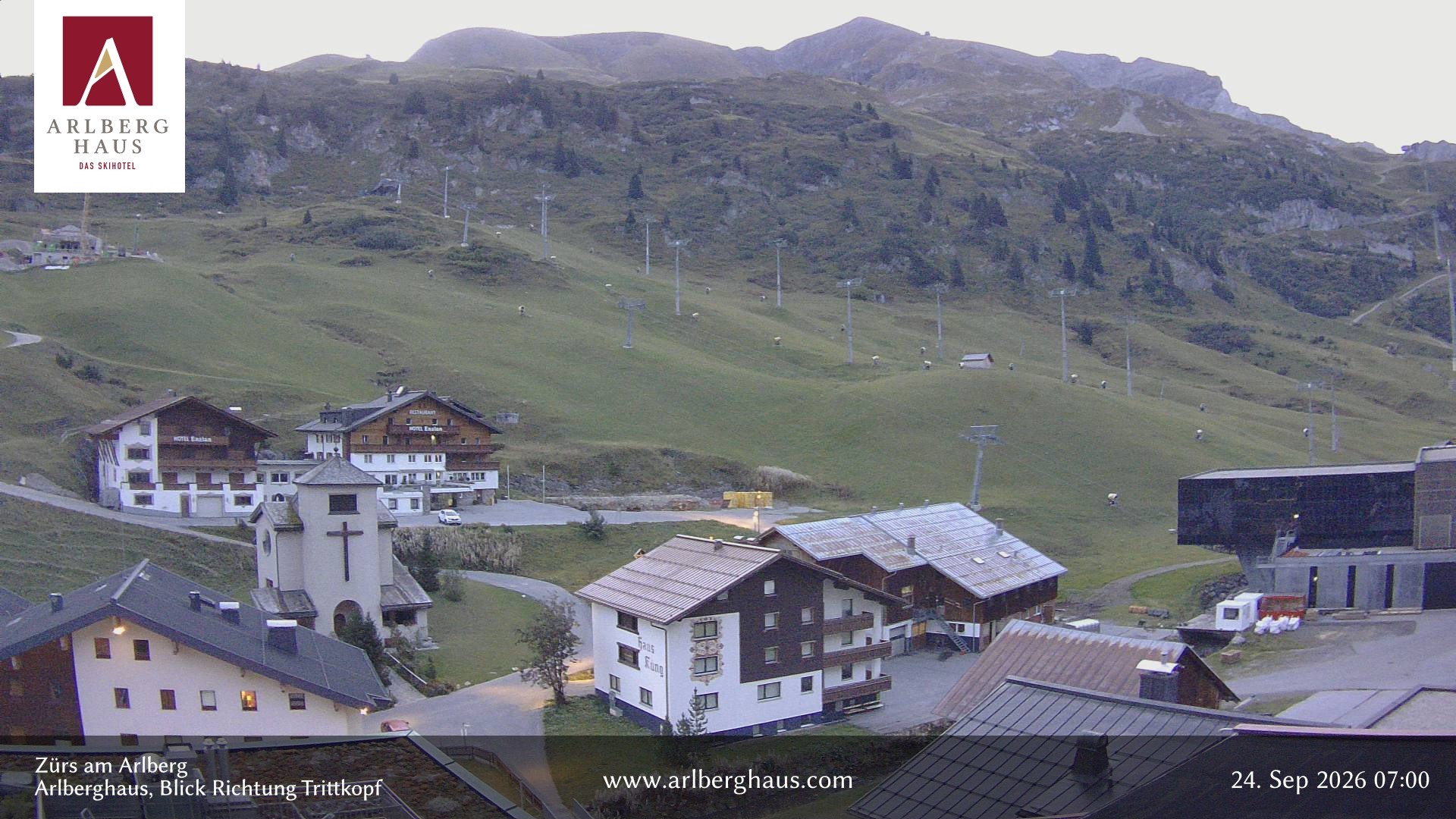 Archiv Foto Webcam Zürs: Hotel Arlberghaus
