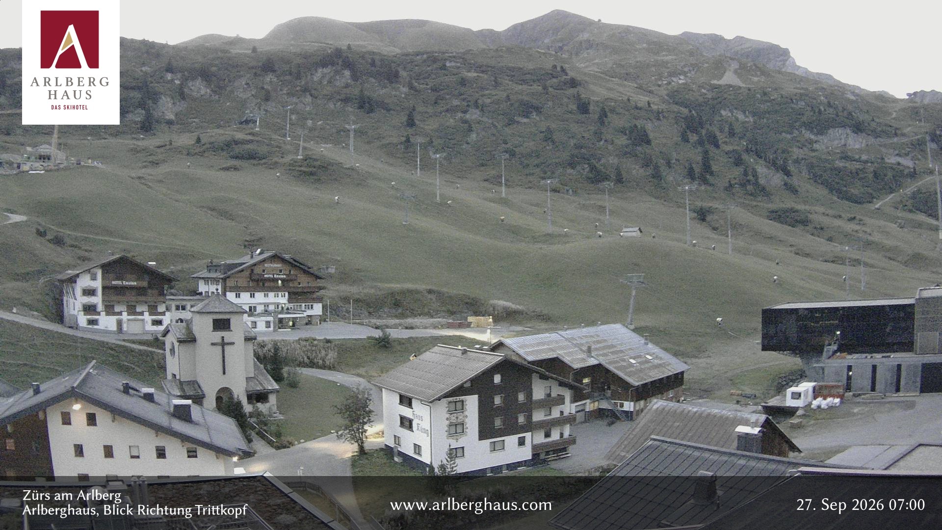 Archiv Foto Webcam Zürs: Hotel Arlberghaus