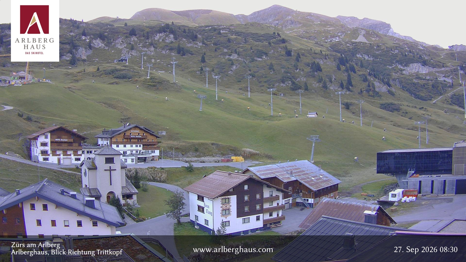 Archiv Foto Webcam Zürs: Hotel Arlberghaus