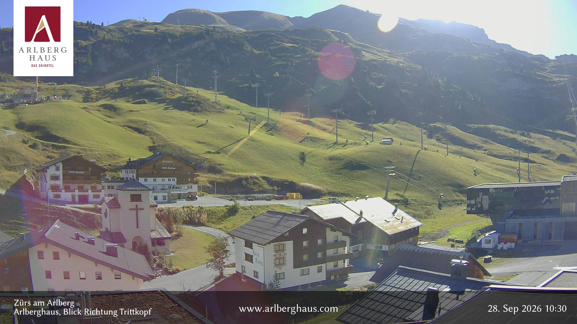 Archived image Webcam Arlberghaus at Zuers