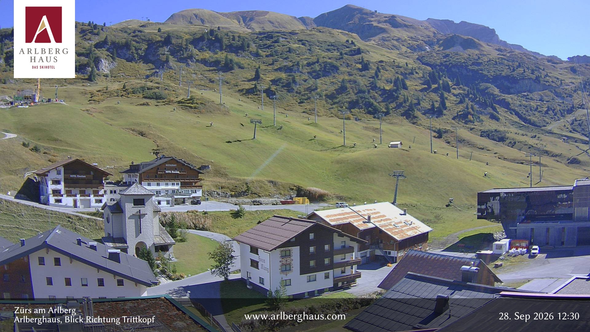 Archived image Webcam Arlberghaus at Zuers