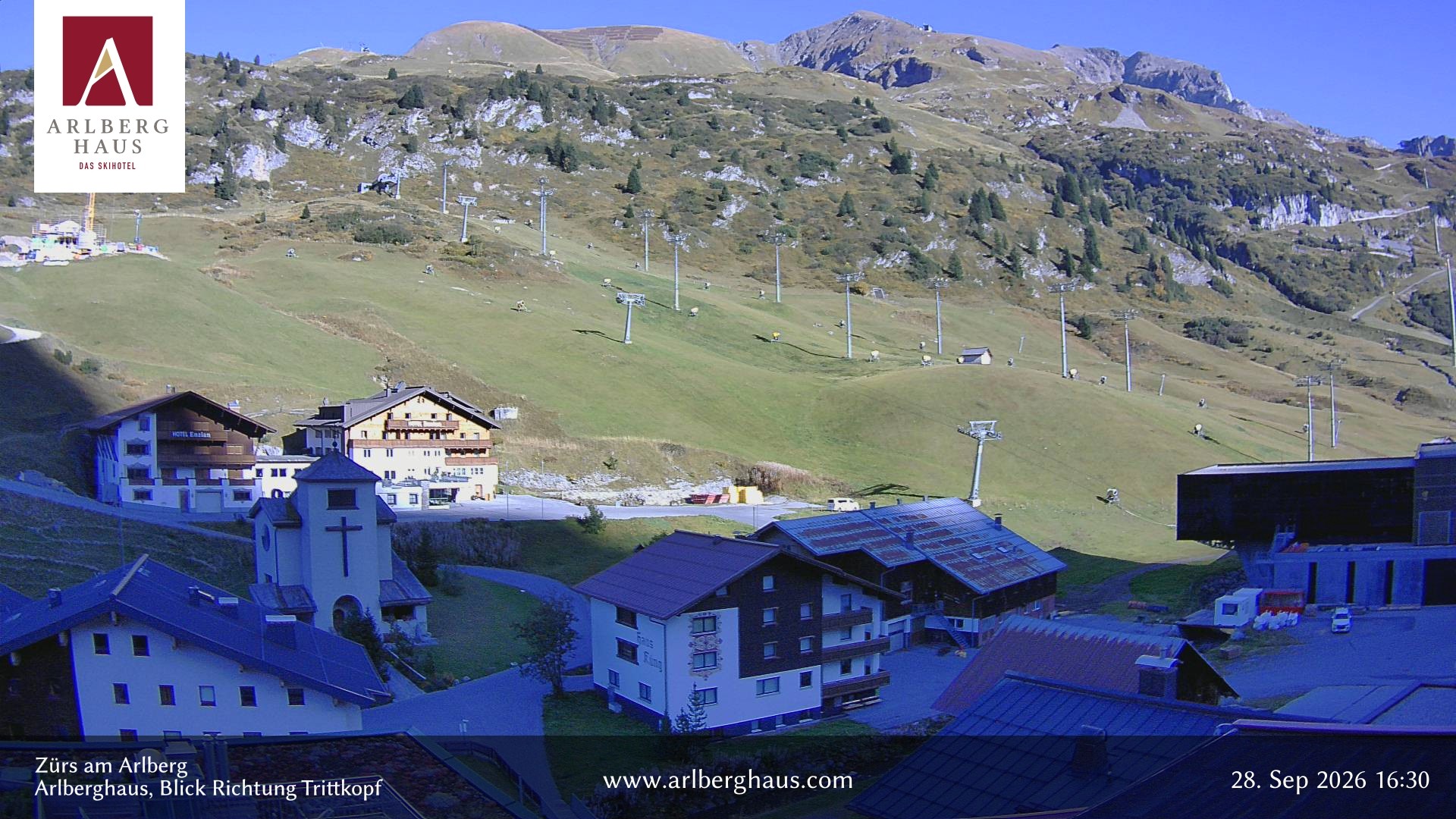 Archived image Webcam Arlberghaus at Zuers