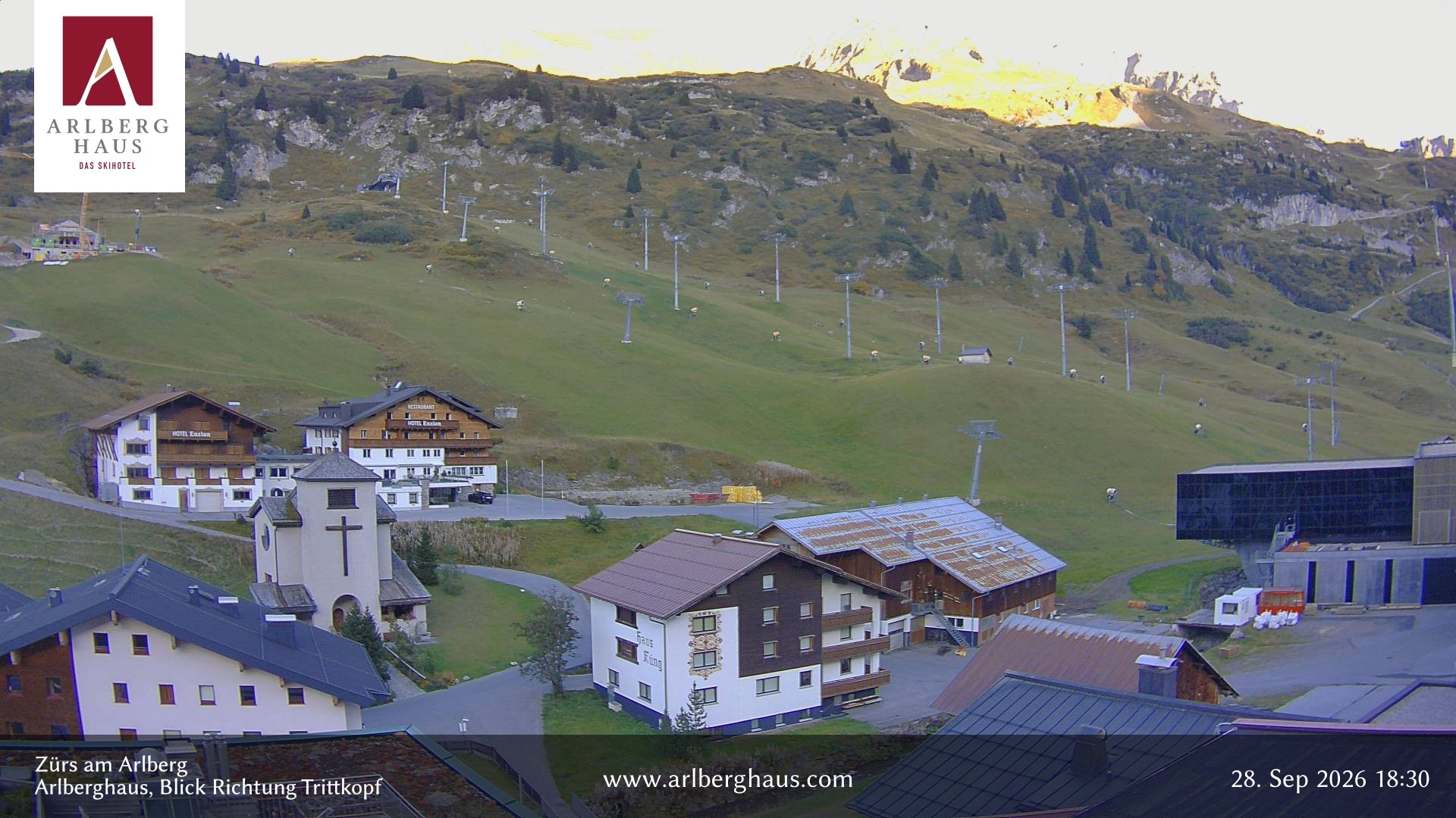Archived image Webcam Arlberghaus at Zuers
