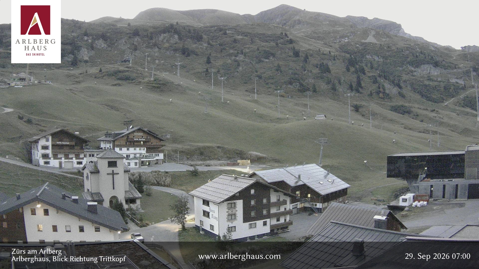 Archiv Foto Webcam Zürs: Hotel Arlberghaus