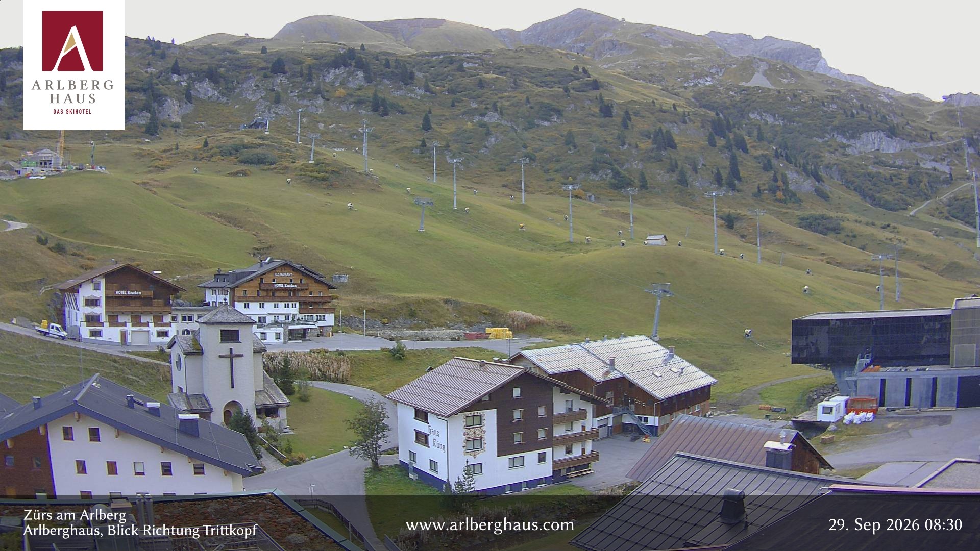 Archiv Foto Webcam Zürs: Hotel Arlberghaus