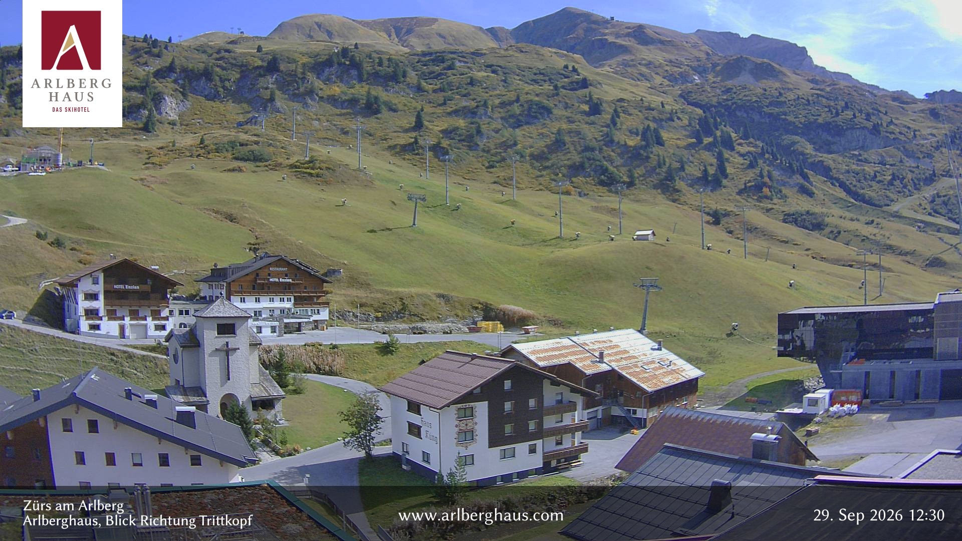 Archiv Foto Webcam Zürs: Hotel Arlberghaus