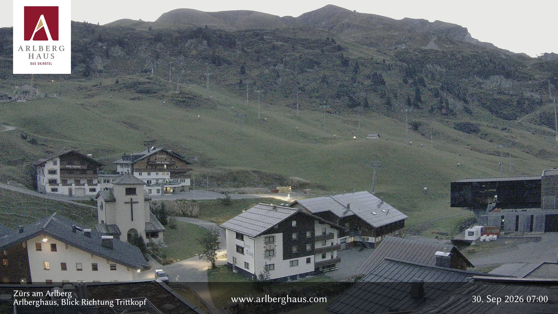 Archived image Webcam Arlberghaus at Zuers
