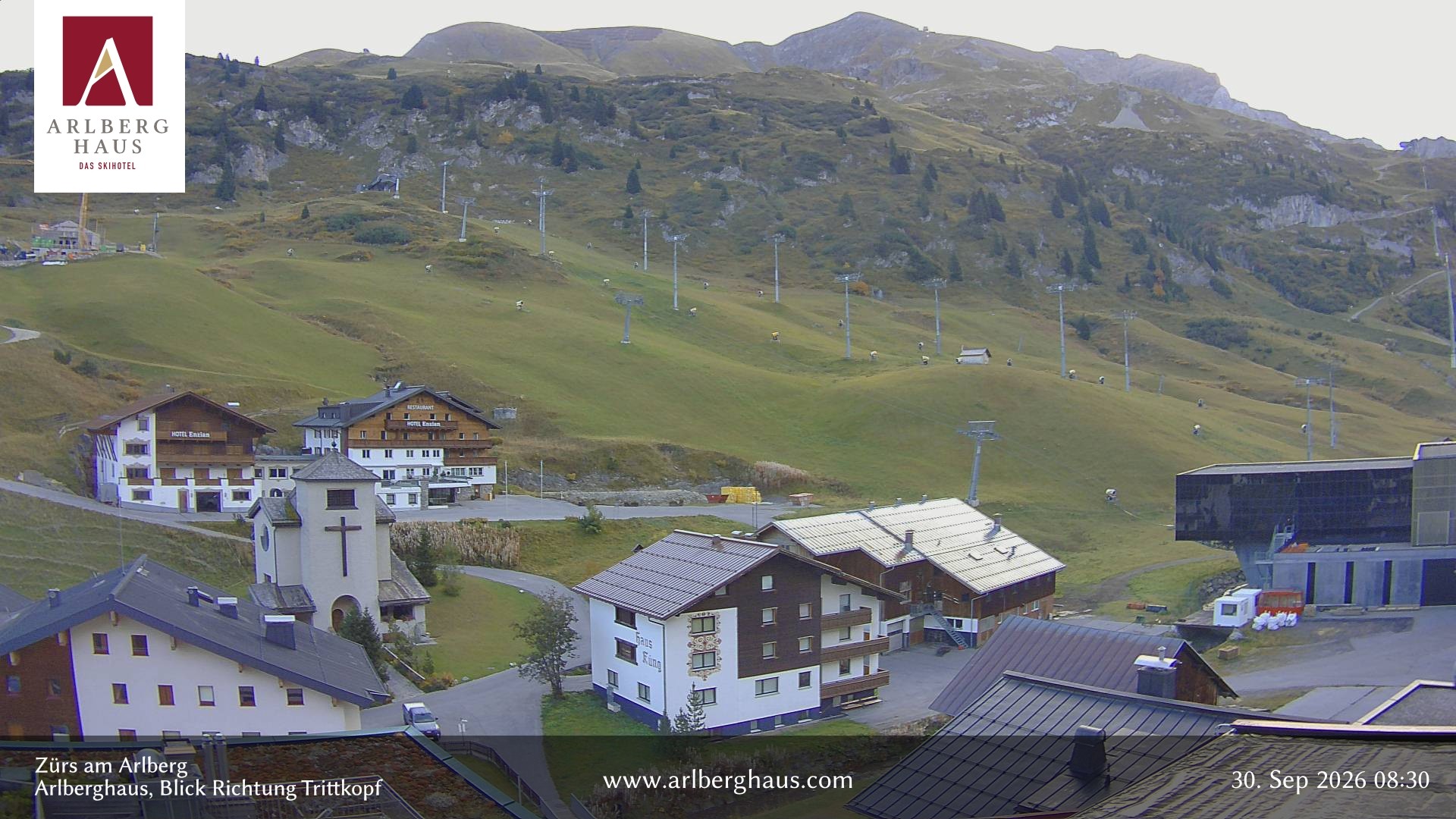 Archived image Webcam Arlberghaus at Zuers