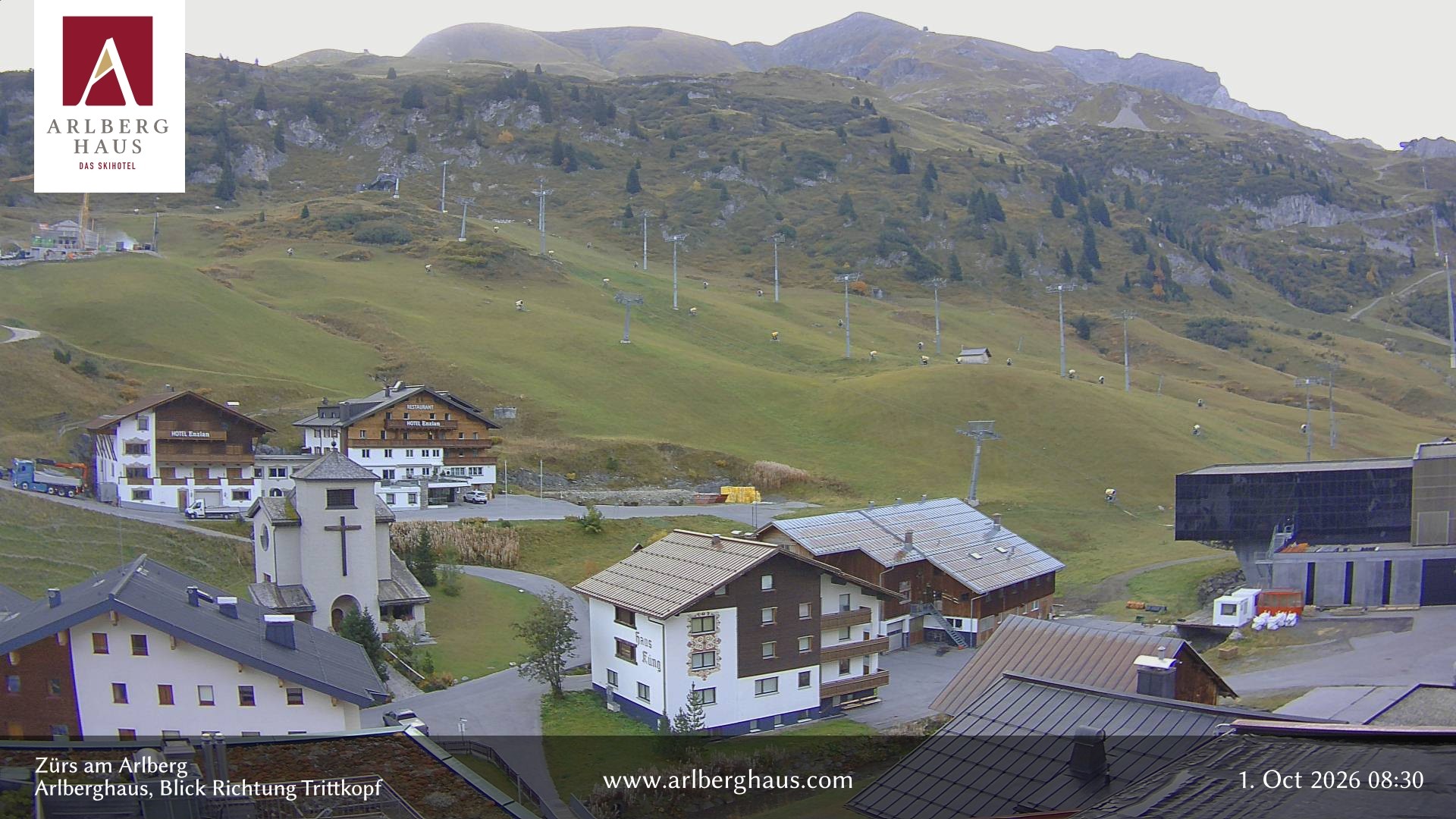Archived image Webcam Arlberghaus at Zuers