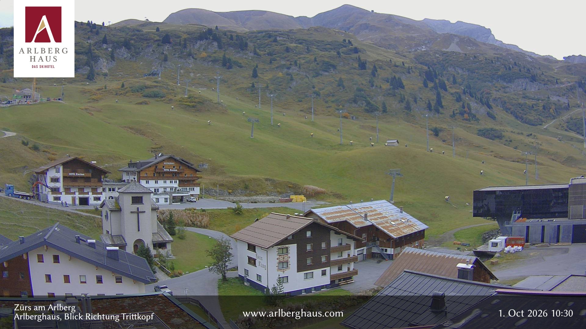Archiv Foto Webcam Zürs: Hotel Arlberghaus