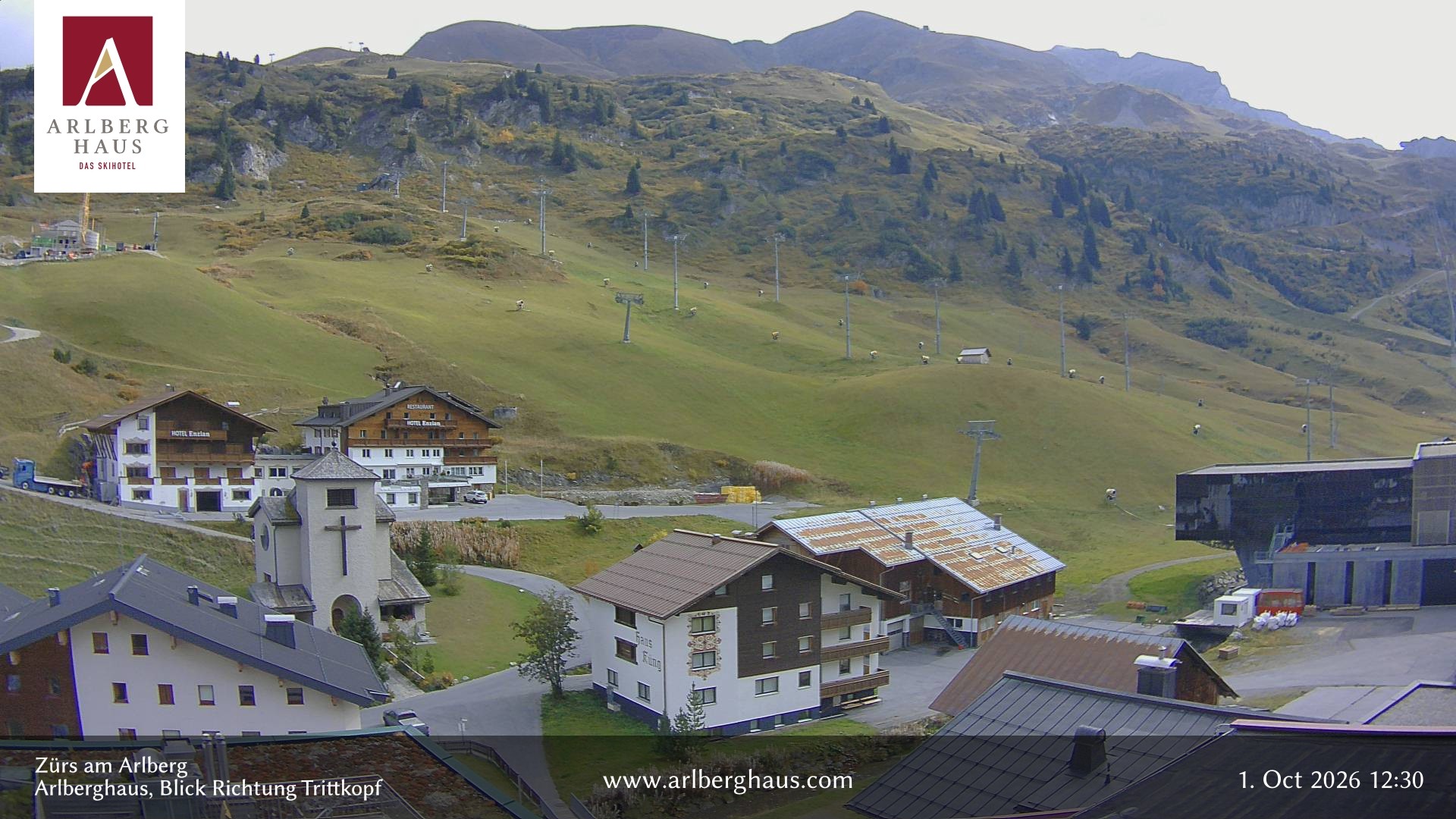 Archived image Webcam Arlberghaus at Zuers