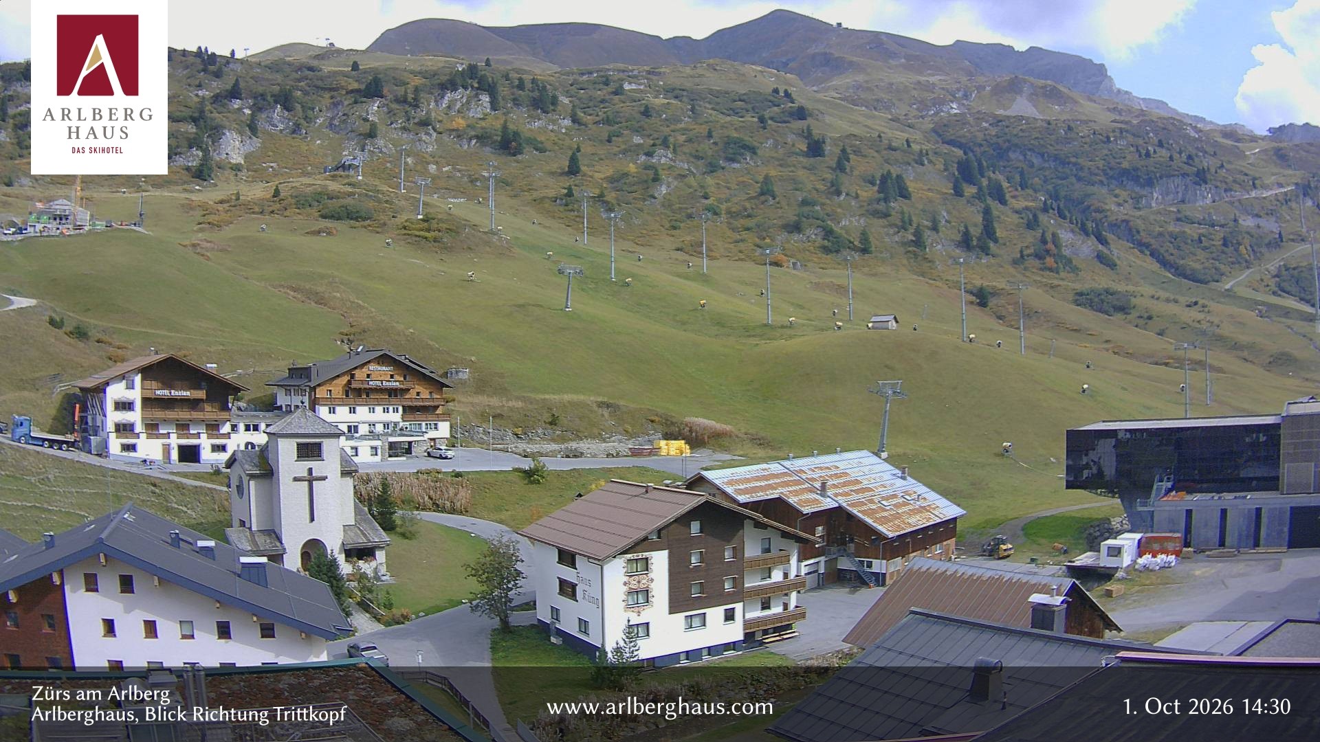 Archiv Foto Webcam Zürs: Hotel Arlberghaus