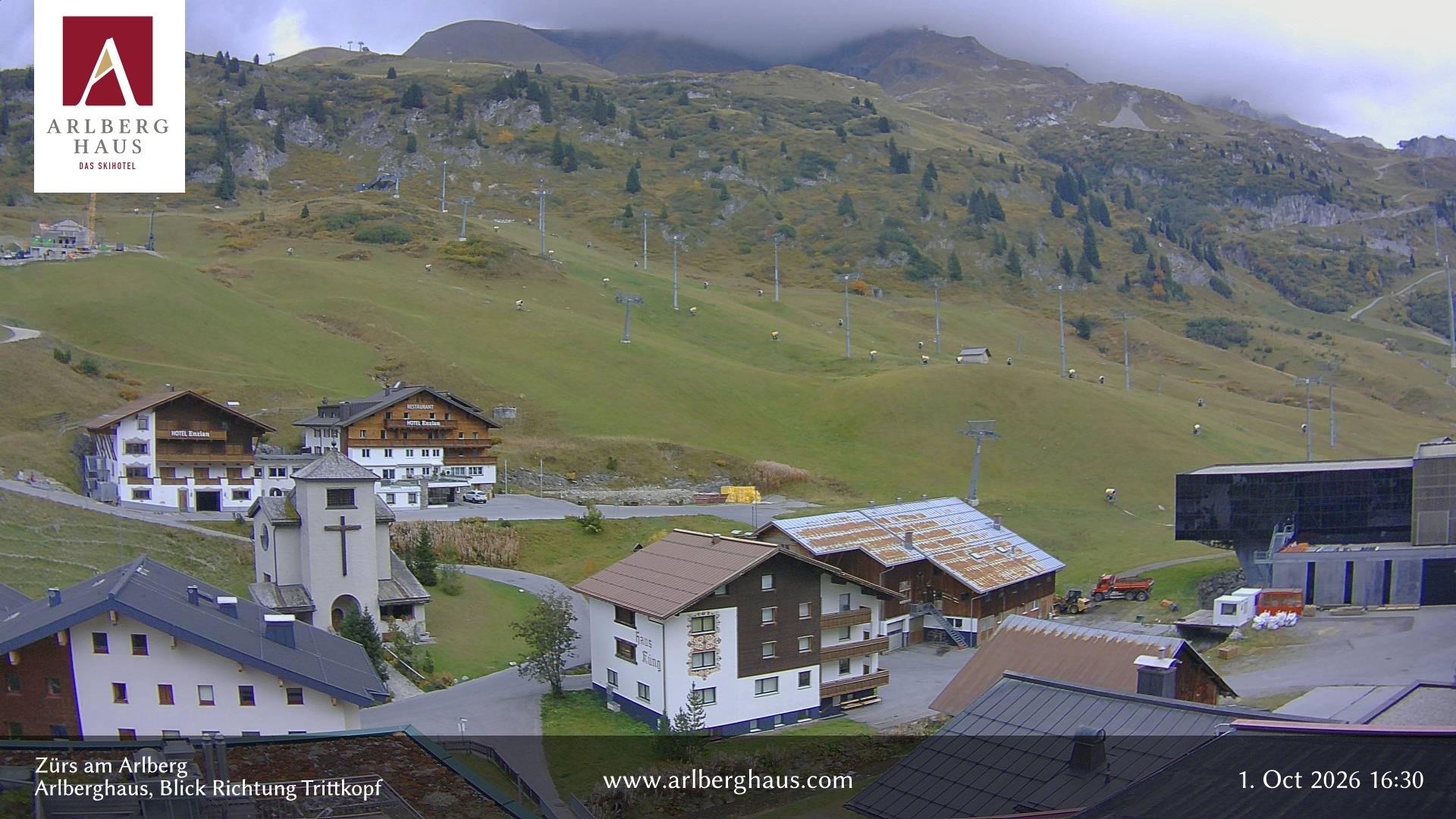 Archiv Foto Webcam Zürs: Hotel Arlberghaus