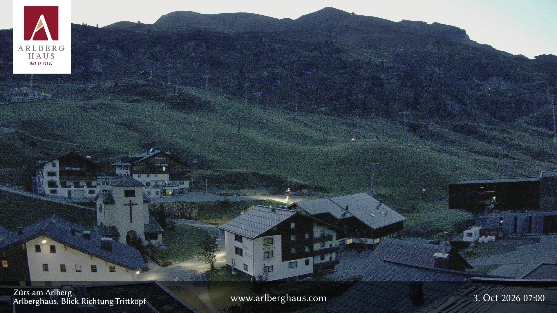 Archiv Foto Webcam Zürs: Hotel Arlberghaus