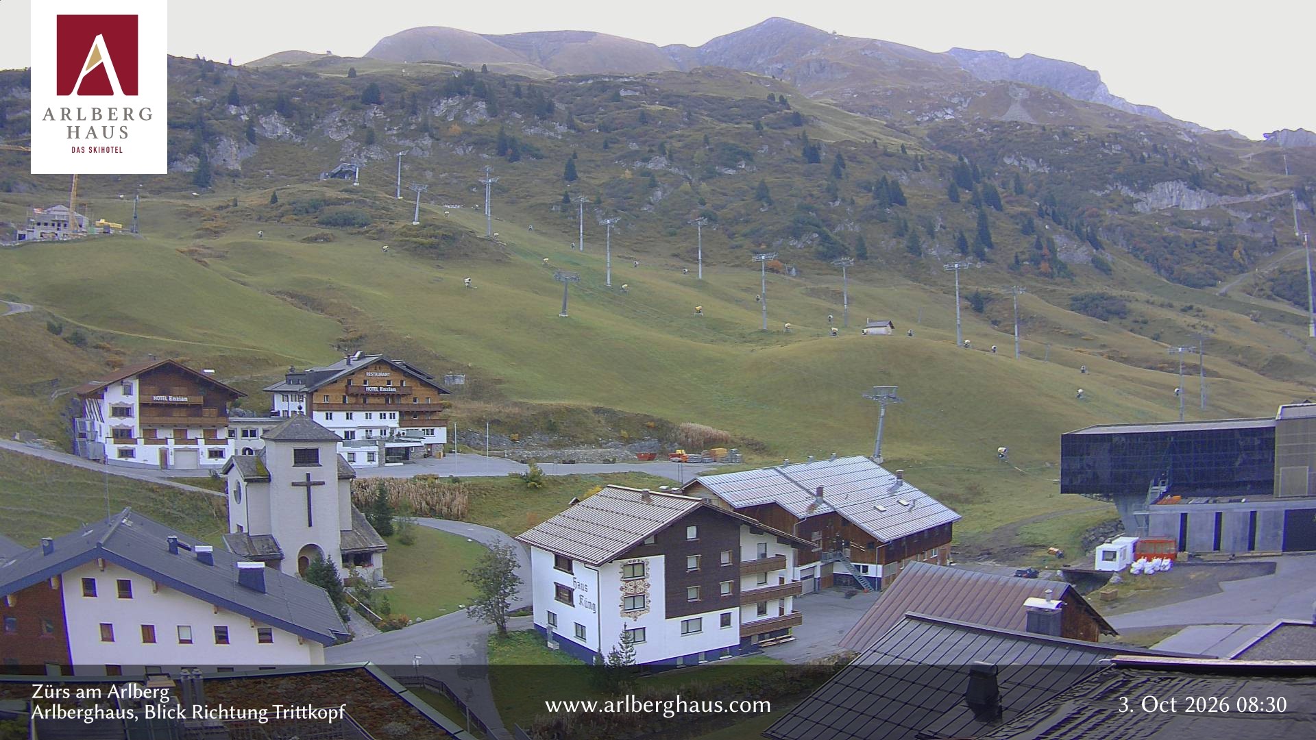 Archiv Foto Webcam Zürs: Hotel Arlberghaus