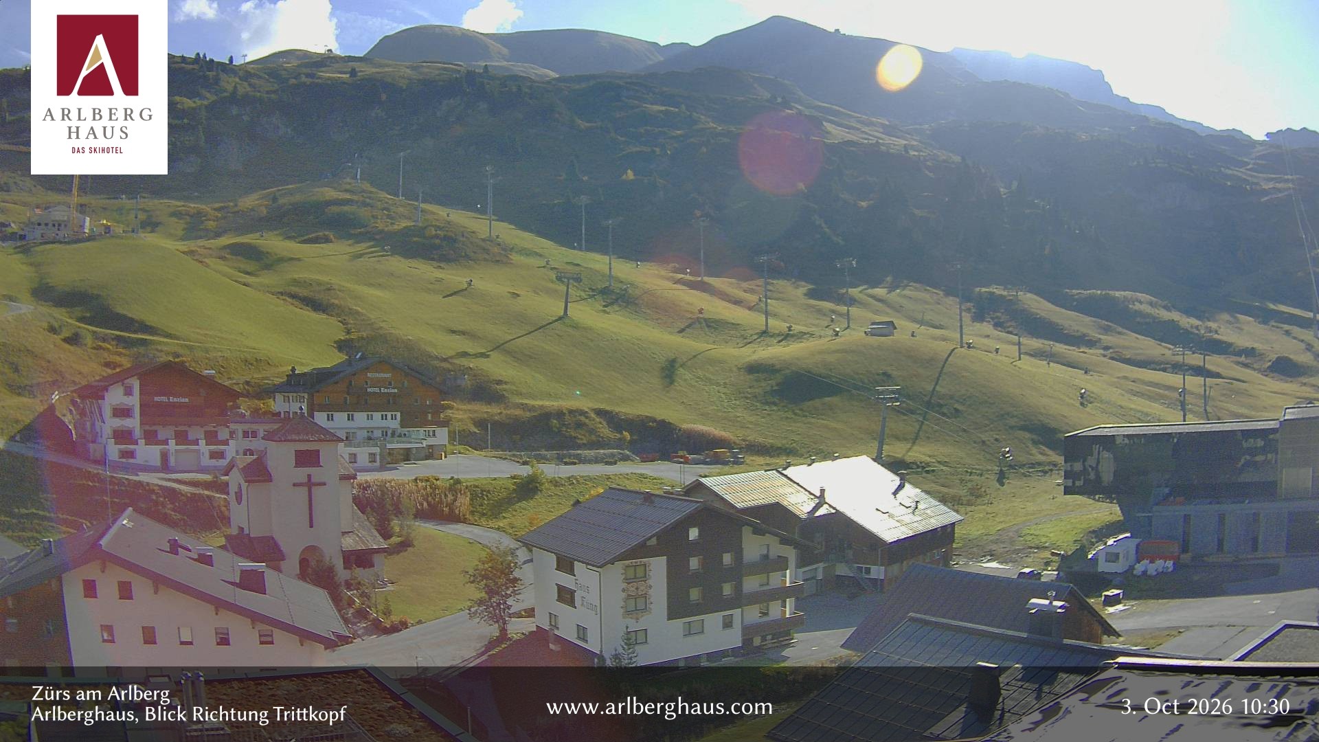 Archiv Foto Webcam Zürs: Hotel Arlberghaus