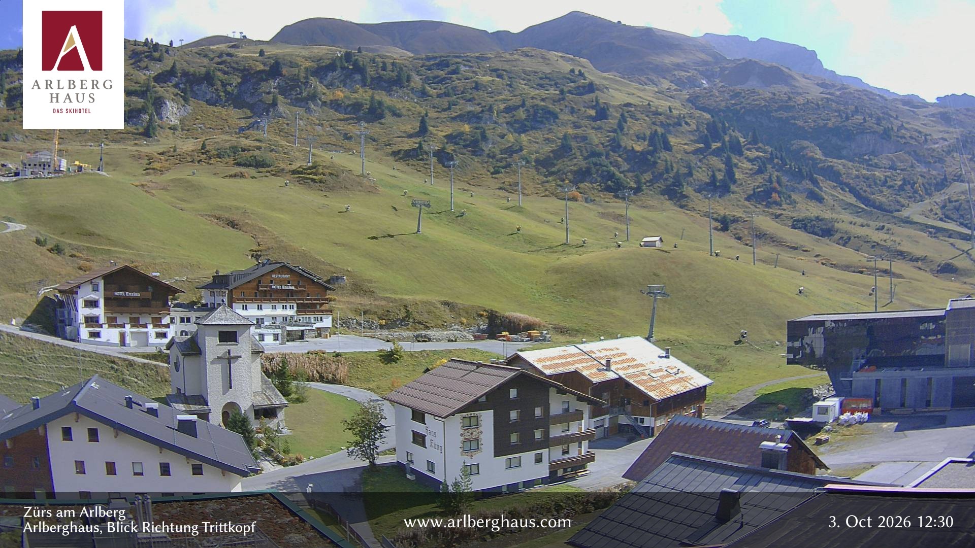 Archiv Foto Webcam Zürs: Hotel Arlberghaus