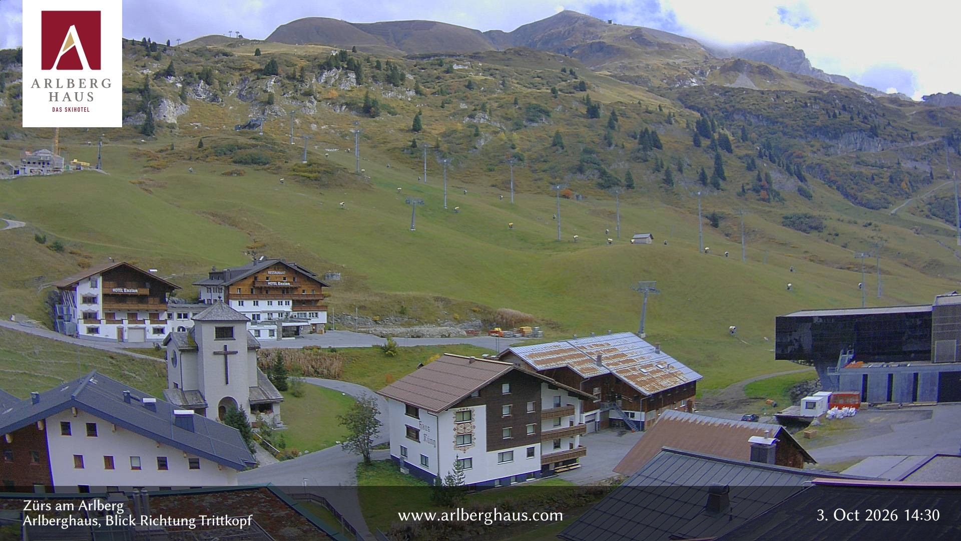 Archiv Foto Webcam Zürs: Hotel Arlberghaus