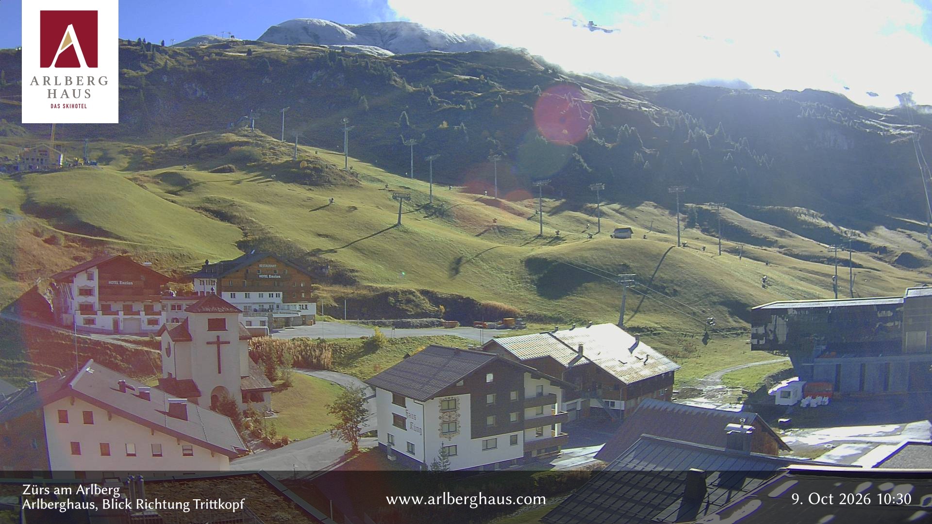 Archived image Webcam Arlberghaus at Zuers