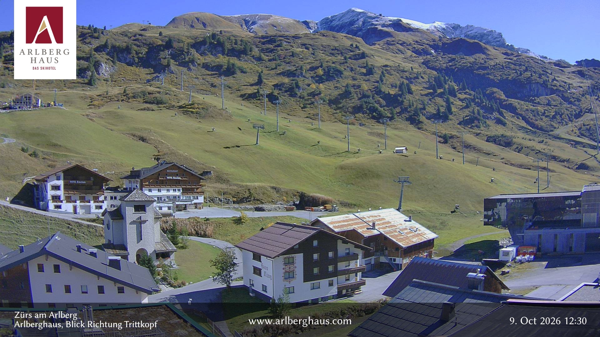 Archived image Webcam Arlberghaus at Zuers