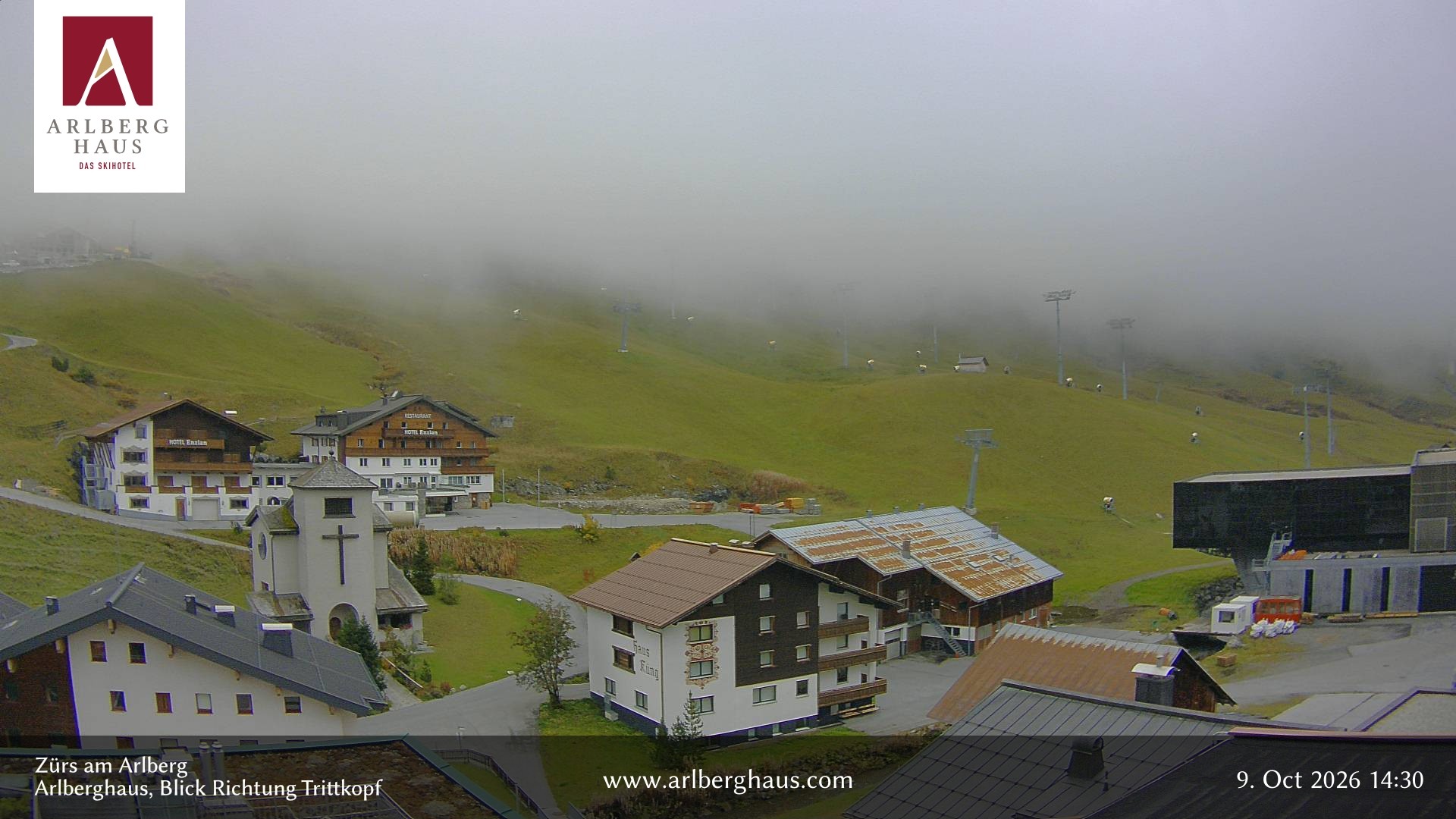 Archiv Foto Webcam Zürs: Hotel Arlberghaus