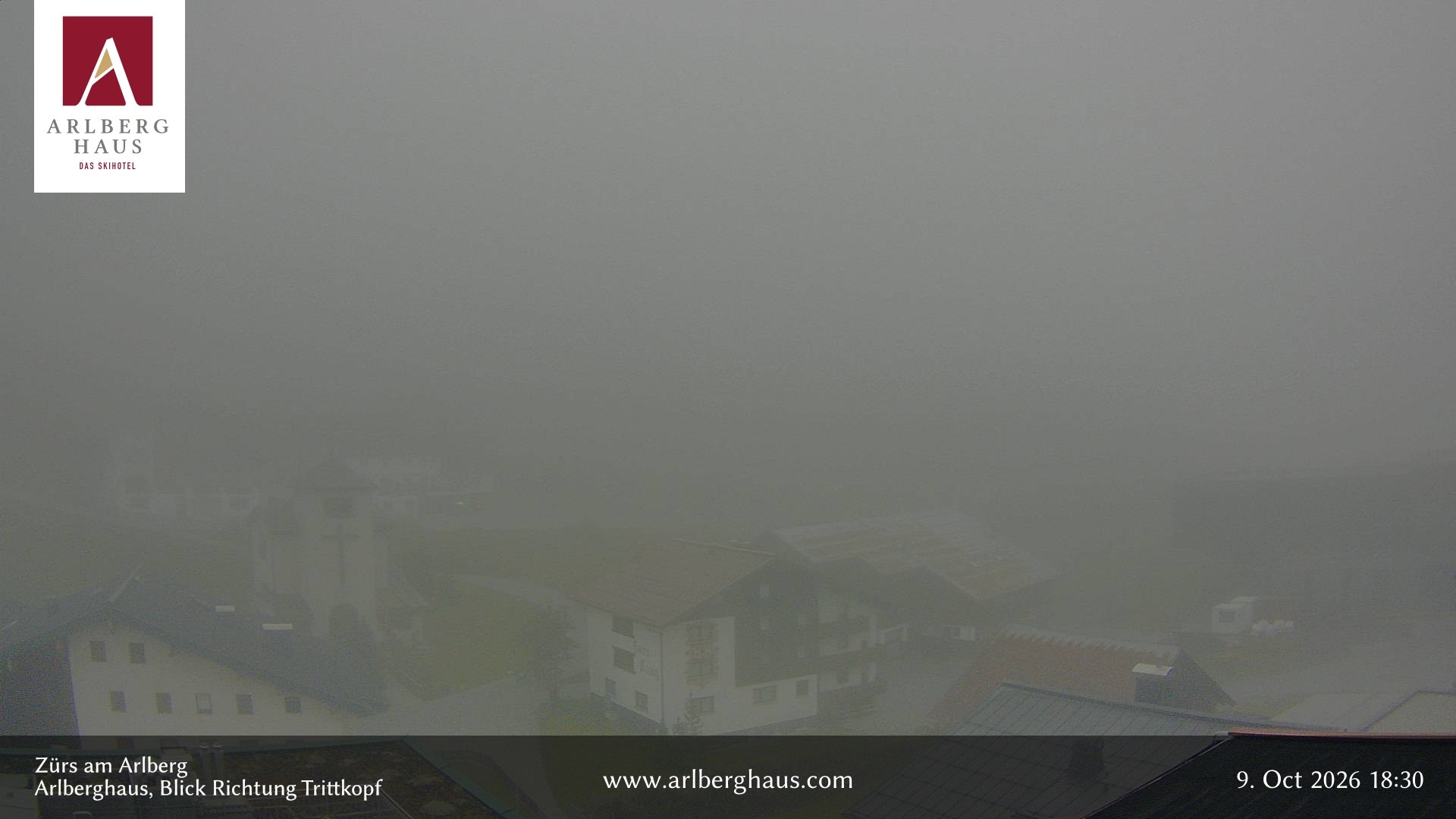 Archiv Foto Webcam Zürs: Hotel Arlberghaus
