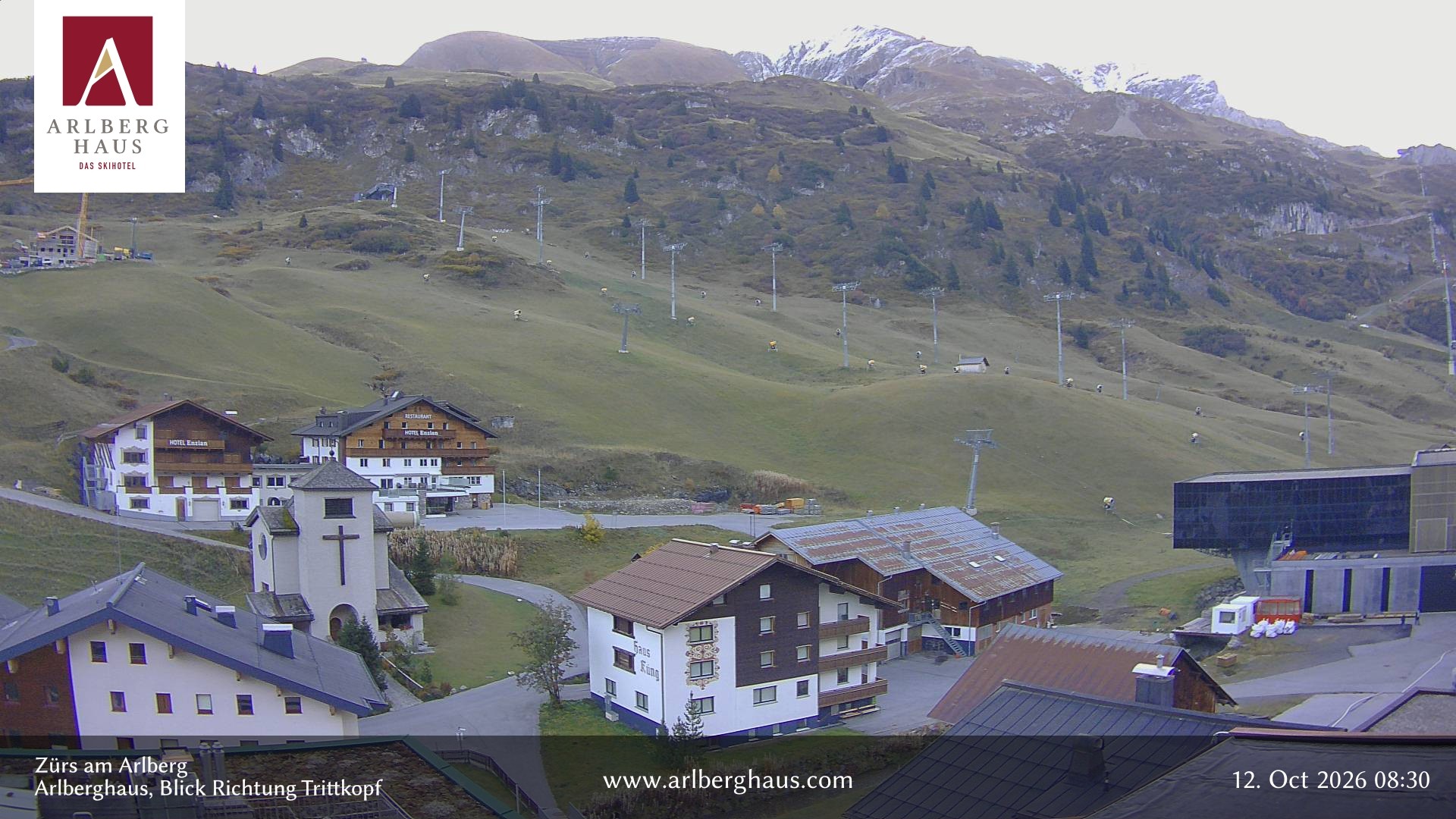 Archiv Foto Webcam Zürs: Hotel Arlberghaus