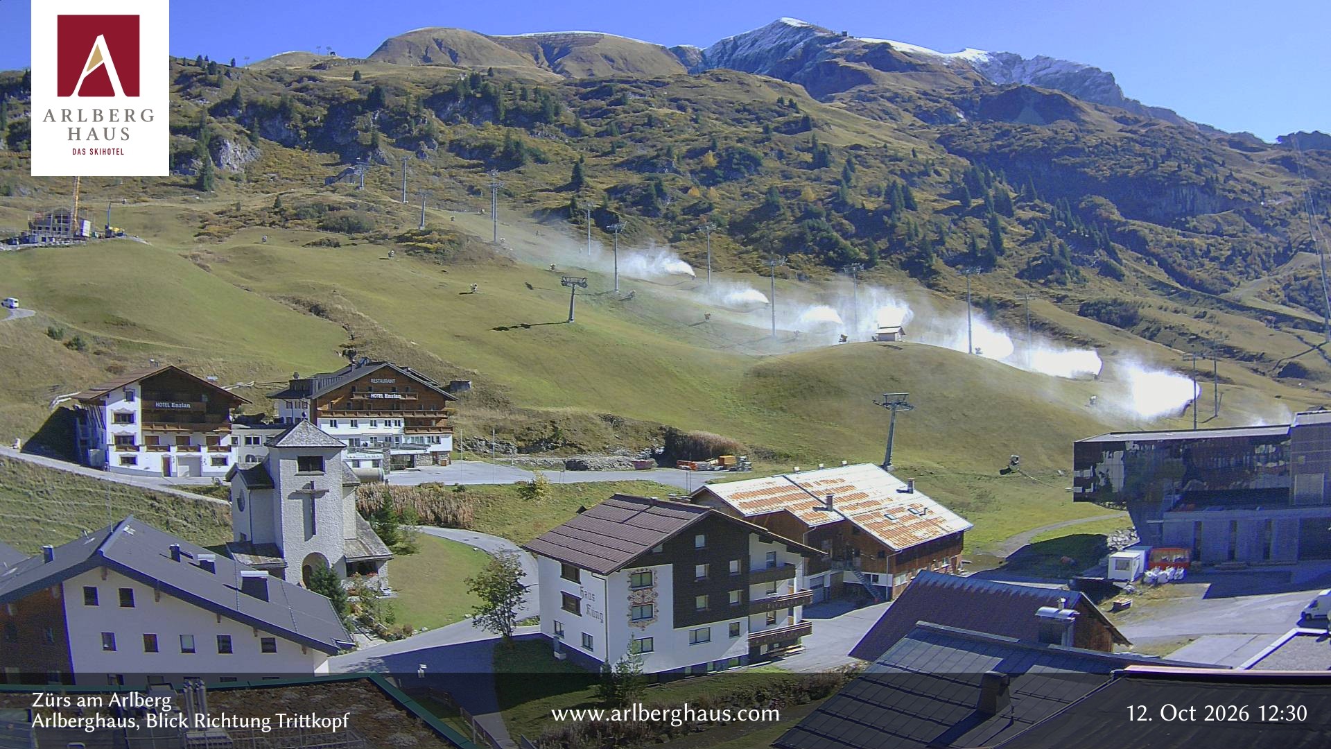 Archiv Foto Webcam Zürs: Hotel Arlberghaus